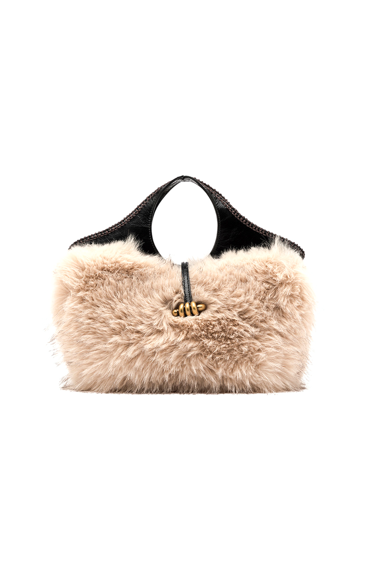 Gianni Chiarini Damen Handtasche Infinity aus Kunstpelz Alabaster ALABASTER Bild 1