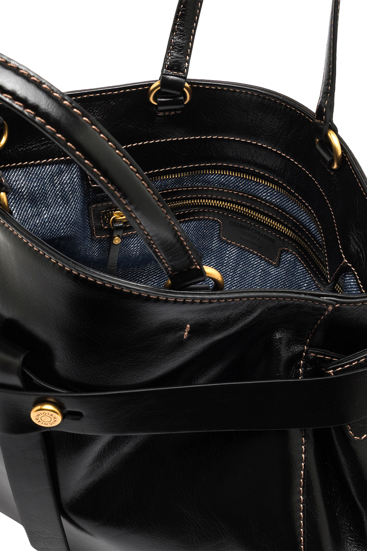 Gianni Chiarini Damen Handtasche Miranda Nero SCHWARZ Bild 4