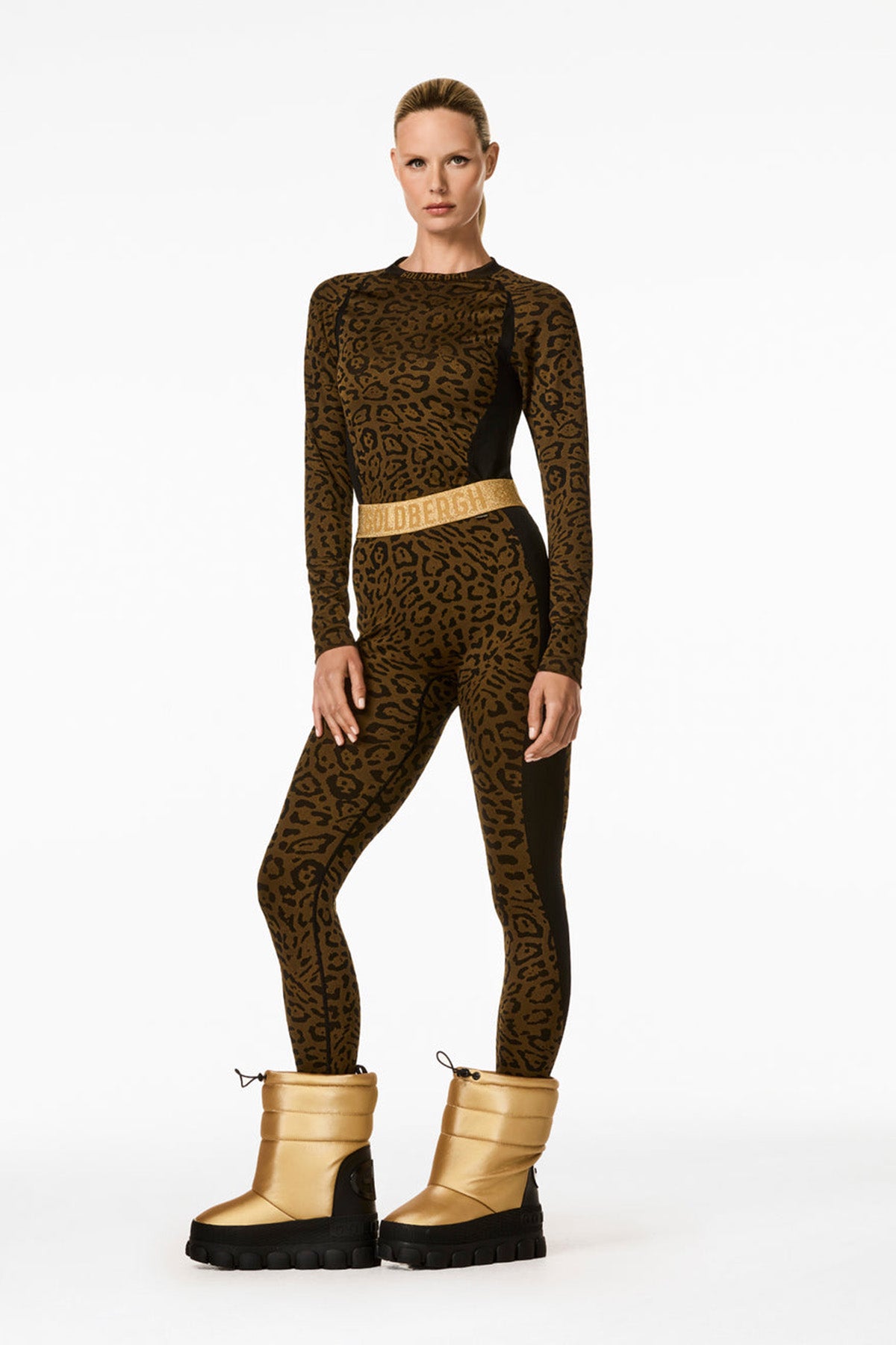 Goldbergh Damen Baselayer Feline Jaguar Braun HELLBRAUN Bild 2