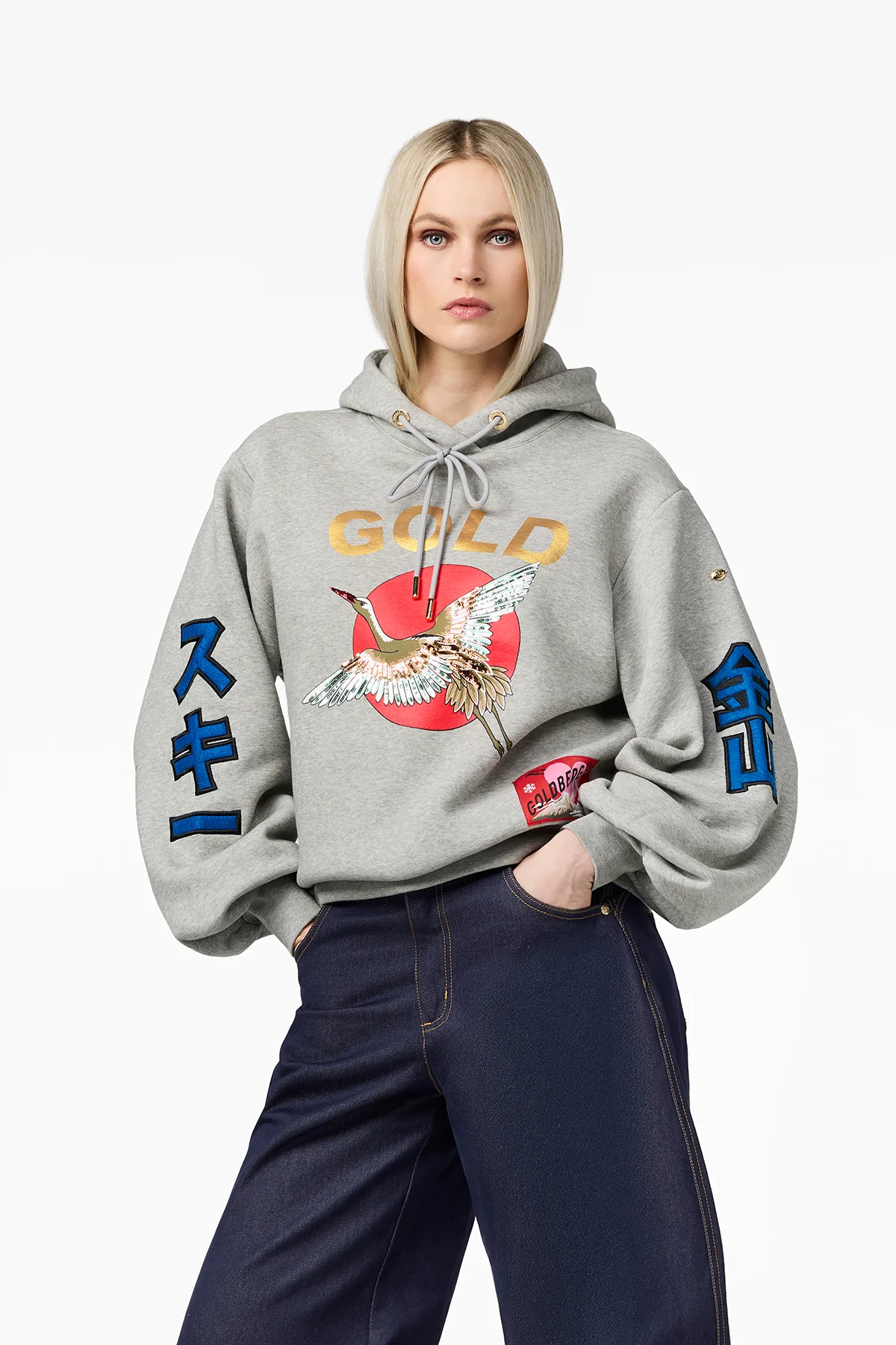 Goldbergh Damen Hoodie Tobu Grey Melange 9010 grey melange Bild 2