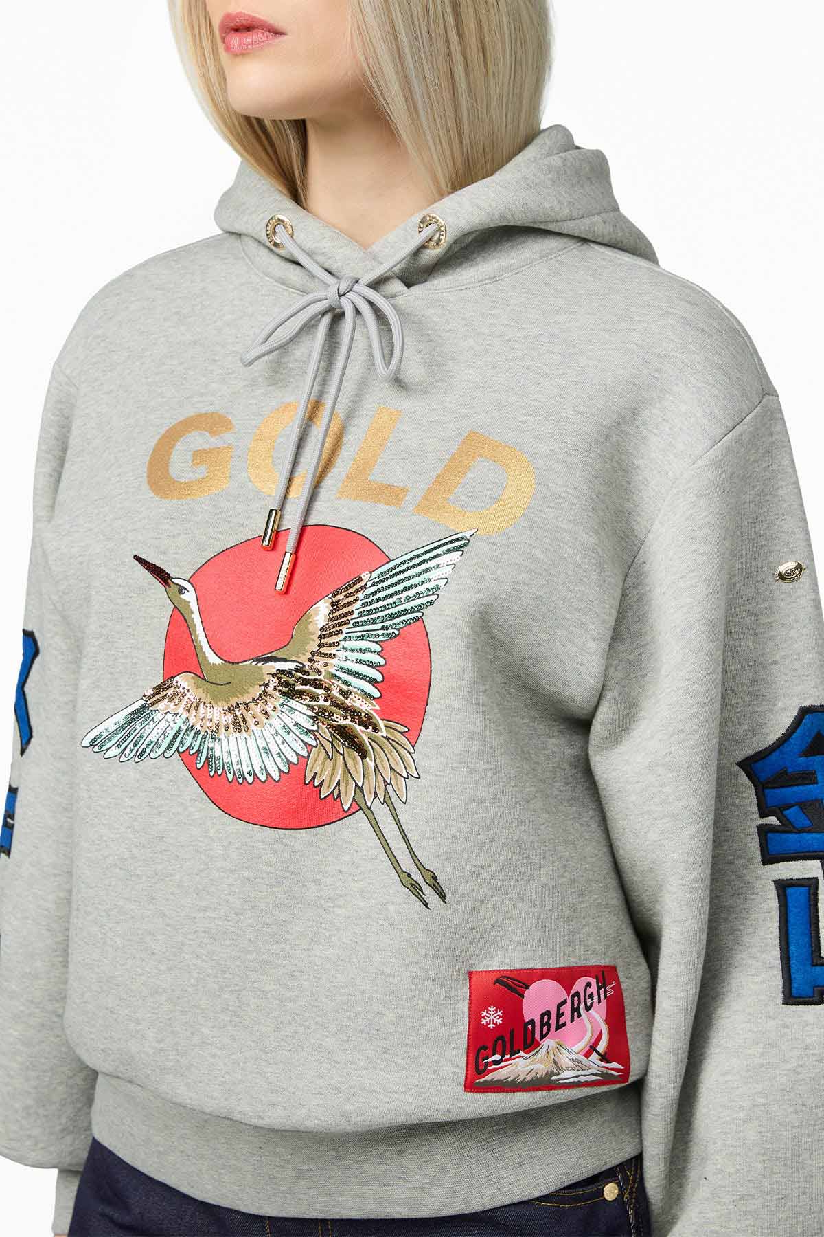 Goldbergh Damen Hoodie Tobu Grey Melange 9010 grey melange Bild 3