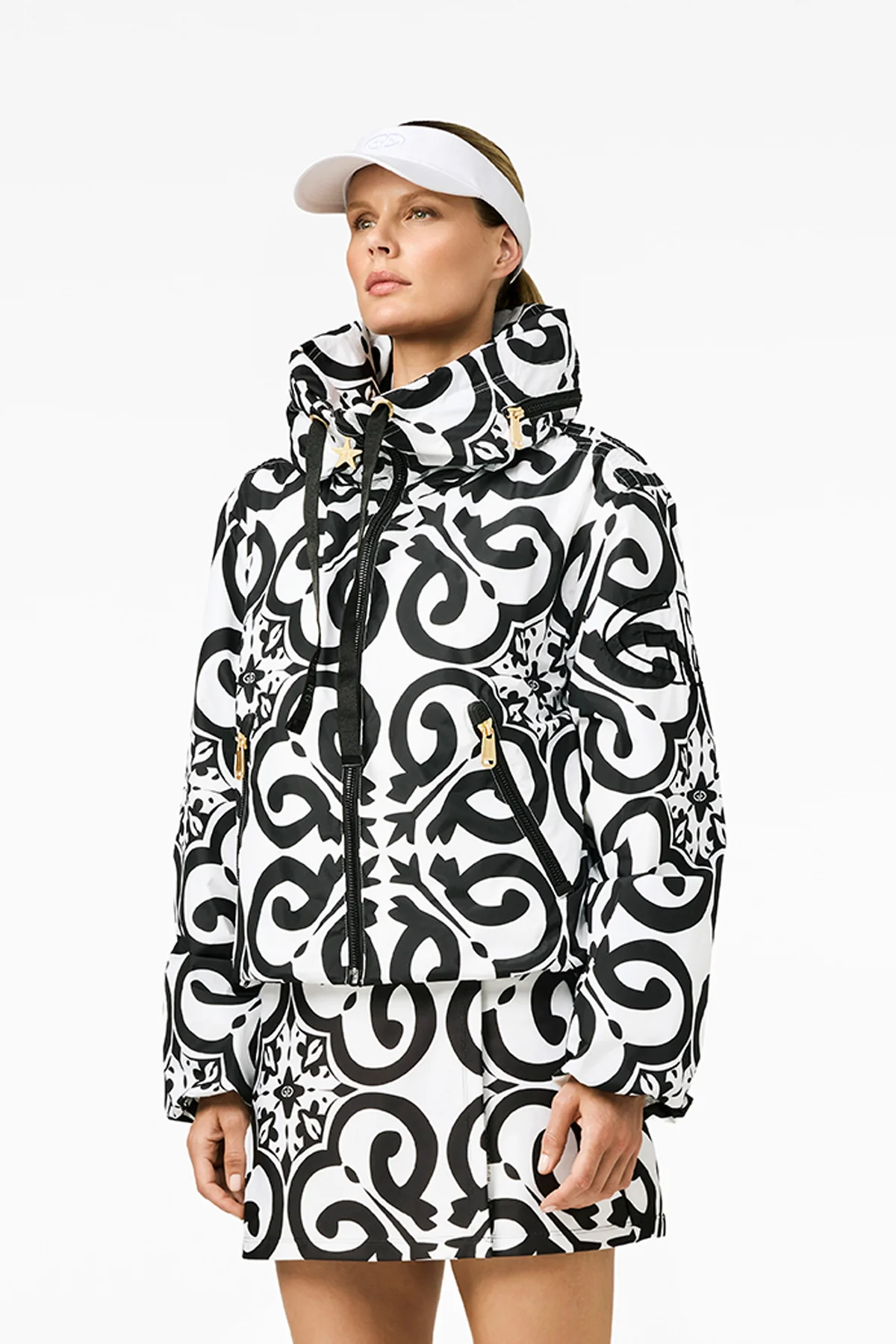 Goldbergh Damen Jacke Leandra Schwarz/Weiss 9008 black/white Bild 3