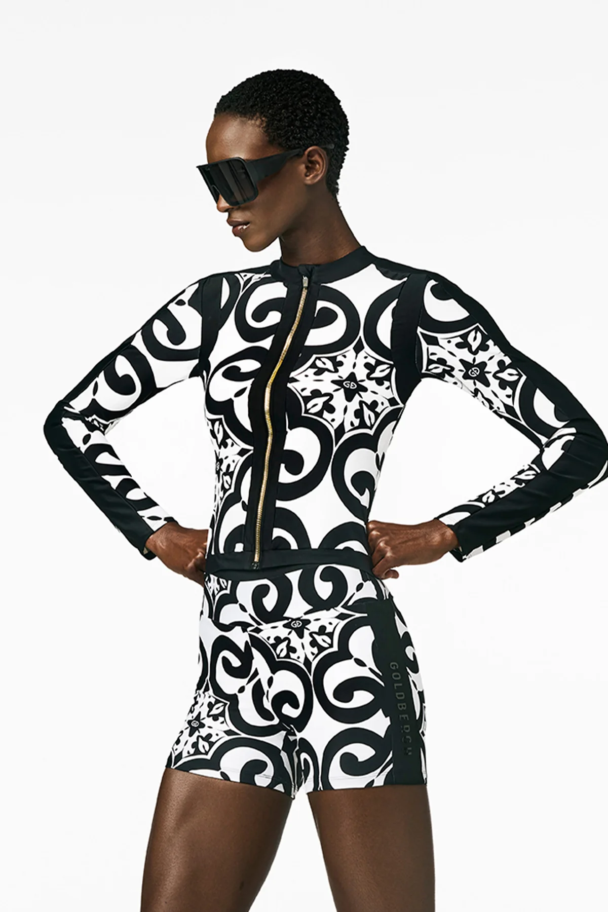 Goldbergh Damen Jacke Rafaella Schwarz/Weiss 9008 black/white Bild 2