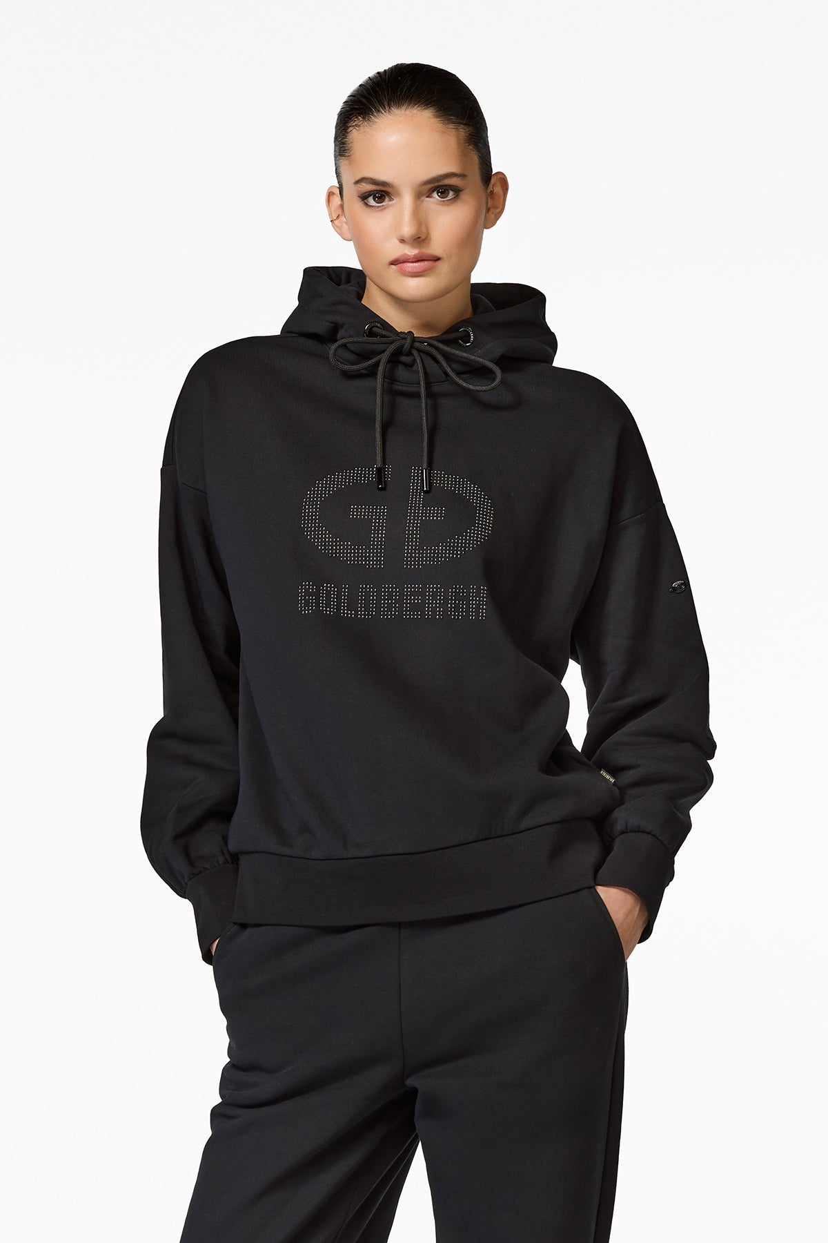Goldbergh Damen Kapuzenpullover Giorgia, Schwarz SCHWARZ Bild 2
