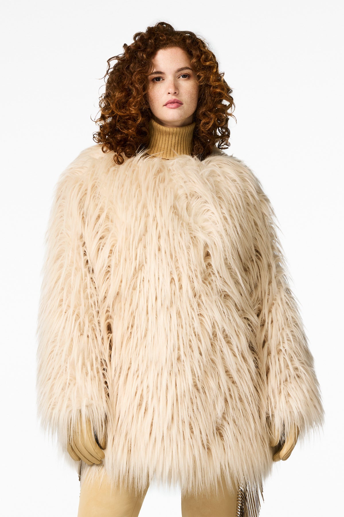 Goldbergh Damen Kunstfelljacke Elia Beige 8380 sgroppino Bild 4