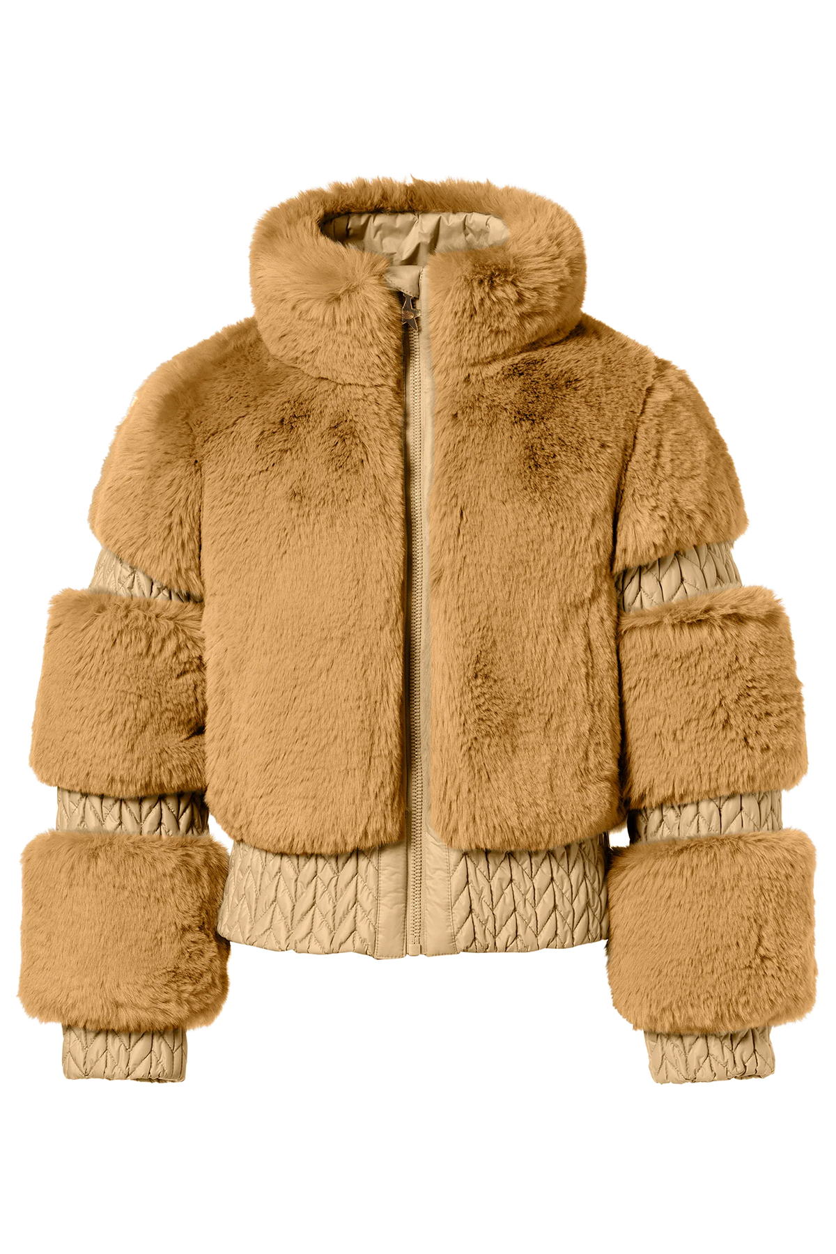 Goldbergh Damen Kunstfelljacke Furry Caramello BEIGE Bild 1