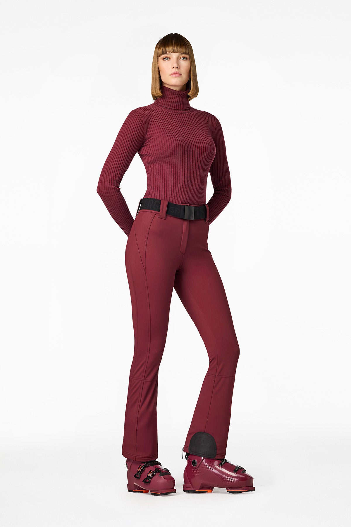 Goldbergh Damen Rollkragenpullover Mira Vino Rosso ROT Bild 3