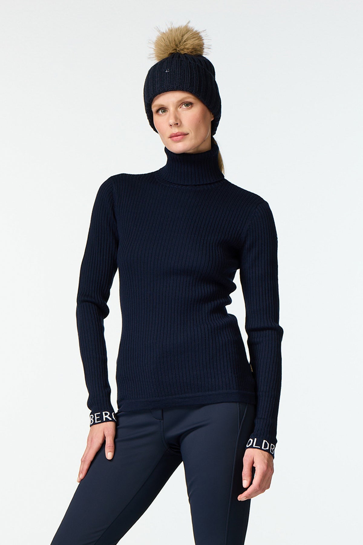 Goldbergh Damen Rollkragenpullover Mira French Blue BLAU Bild 2