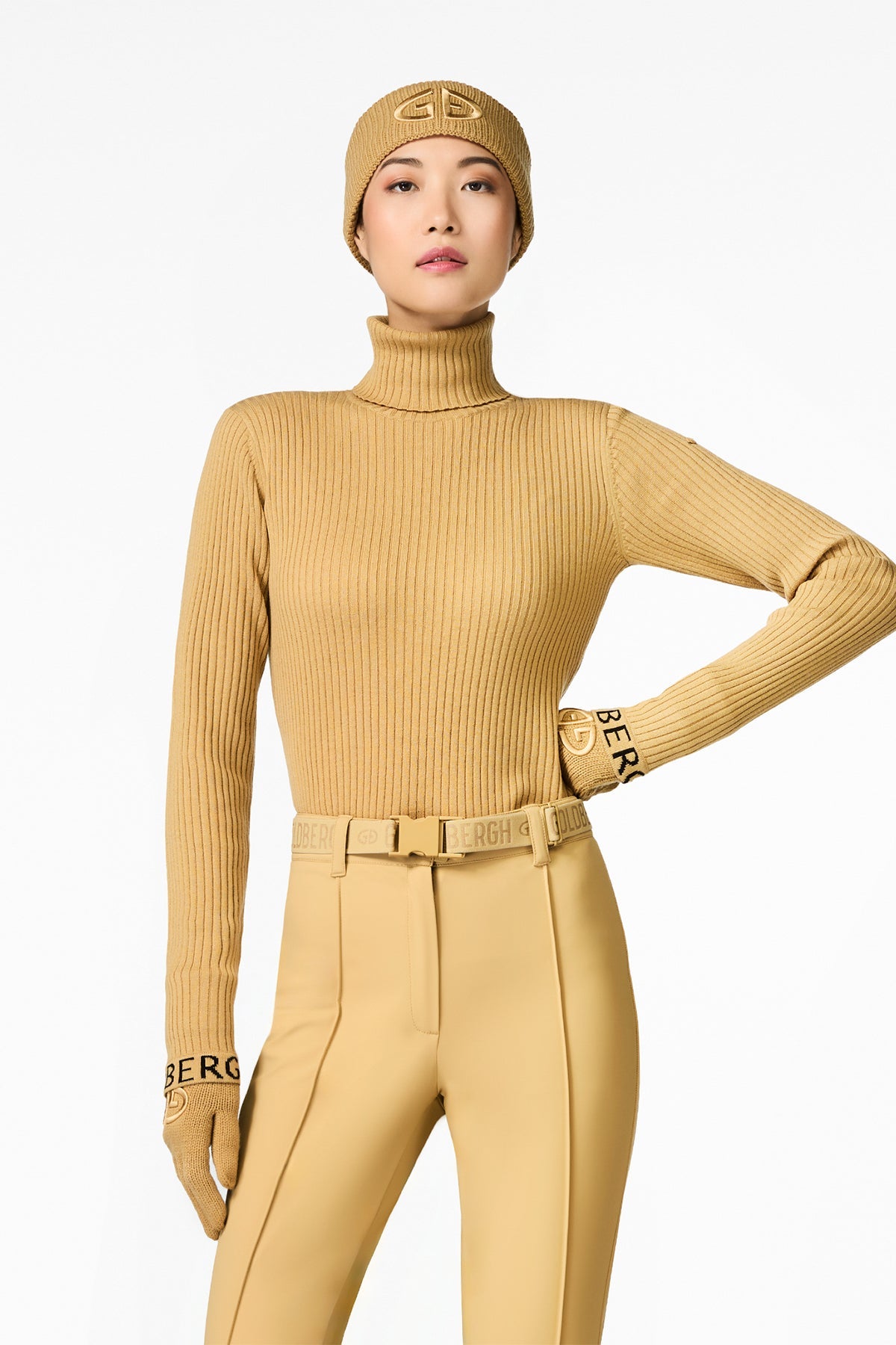 Goldbergh Damen Rollkragenpullover Mira Caramello 7484 caramello Bild 3