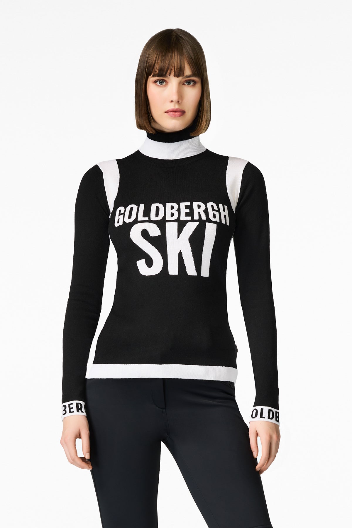 Goldbergh Damen Ski-Strickpullover Noemi Schwarz 9000 black Bild 3