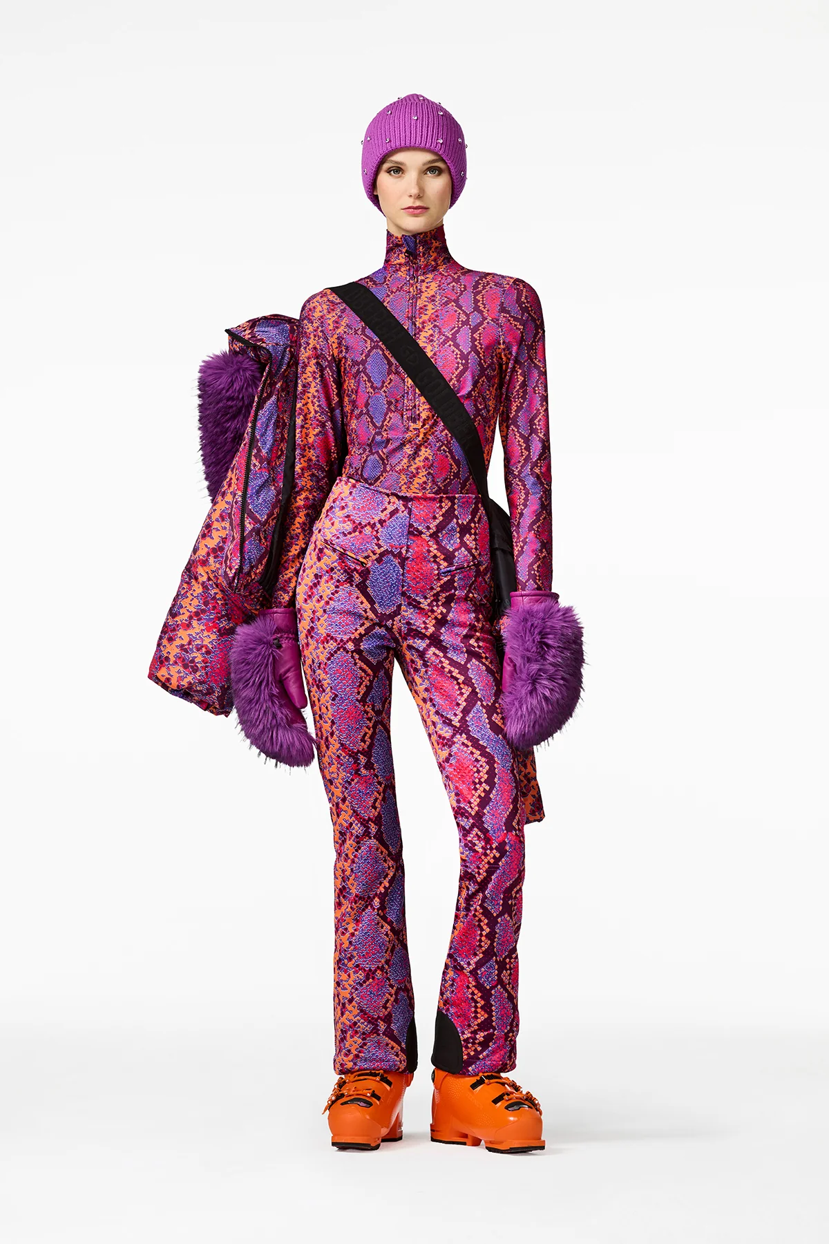 Goldbergh Damen Skihose Elena Snake Pink PINK Bild 2