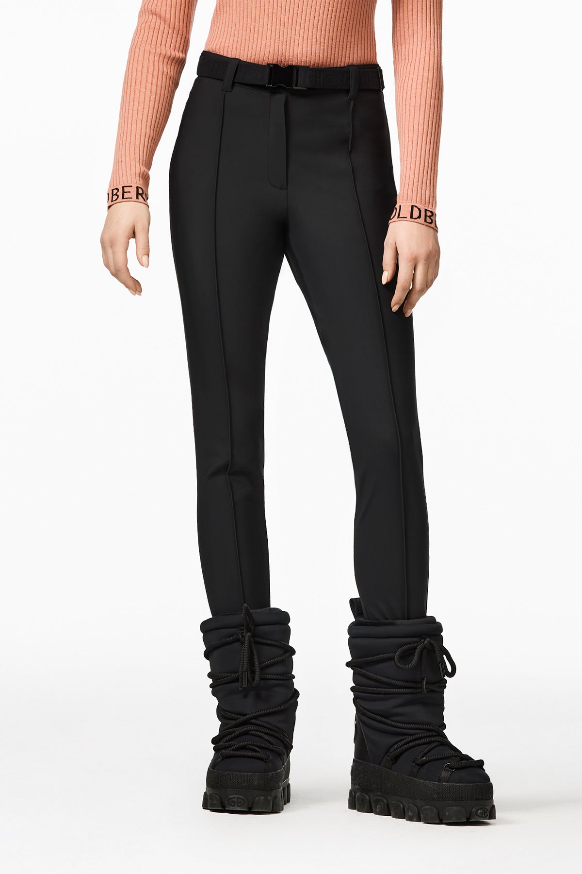 Goldbergh Damen Skihose mit Steg Fay, Schwarz SCHWARZ Bild 3