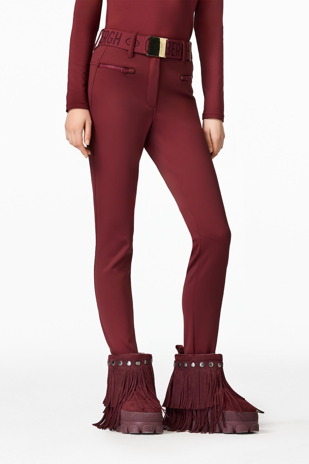 Goldbergh Damen Skihose mit Steg Paris Vino Rosso ROT Bild 4