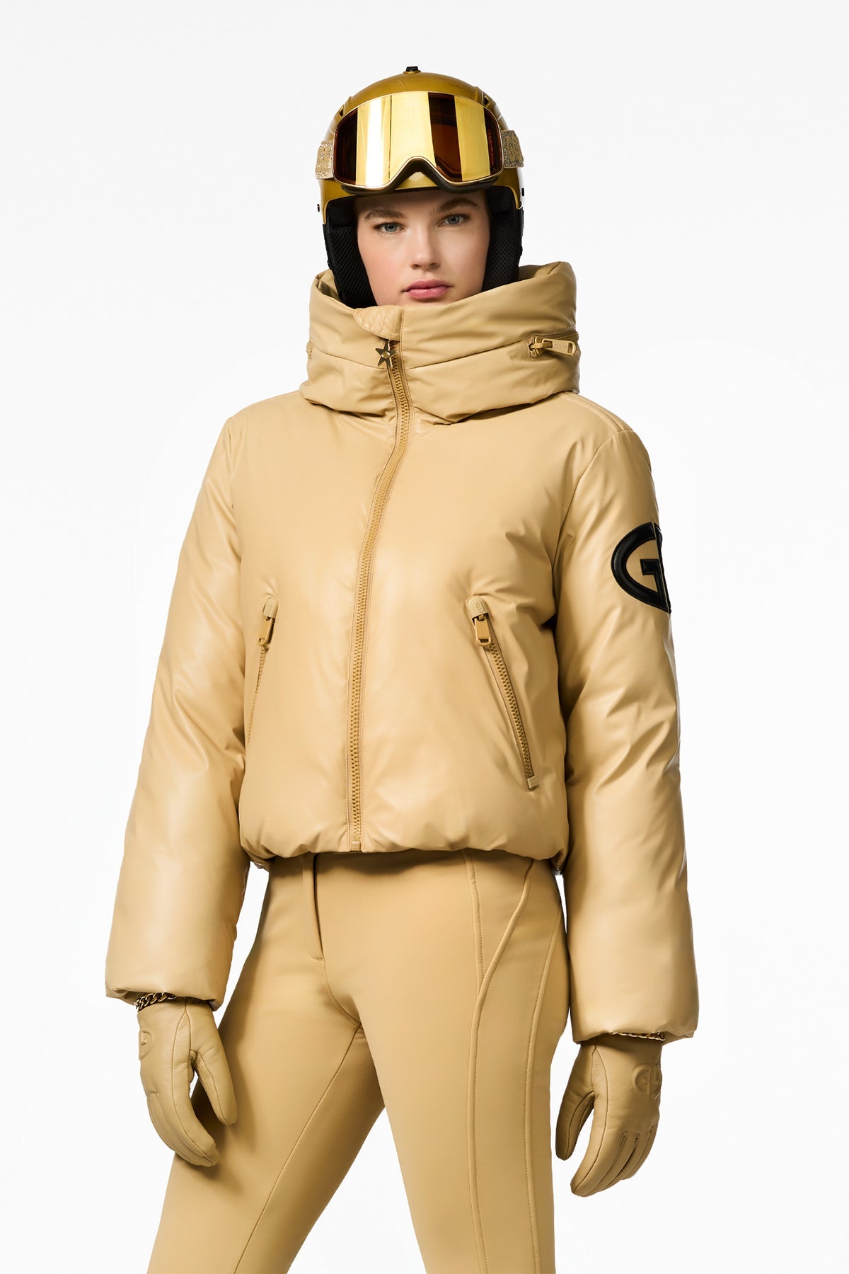 Goldbergh Damen Skijacke Nero Caramello BEIGE Bild 2