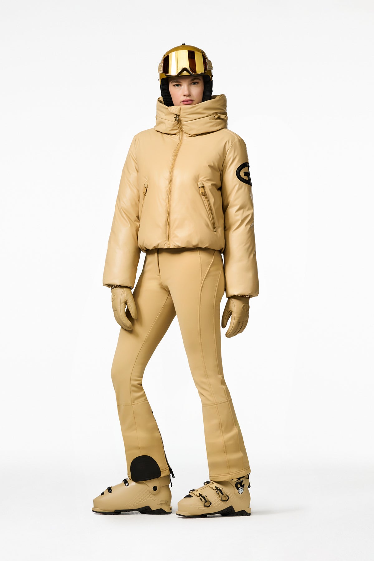 Goldbergh Damen Skijacke Nero Caramello BEIGE Bild 3