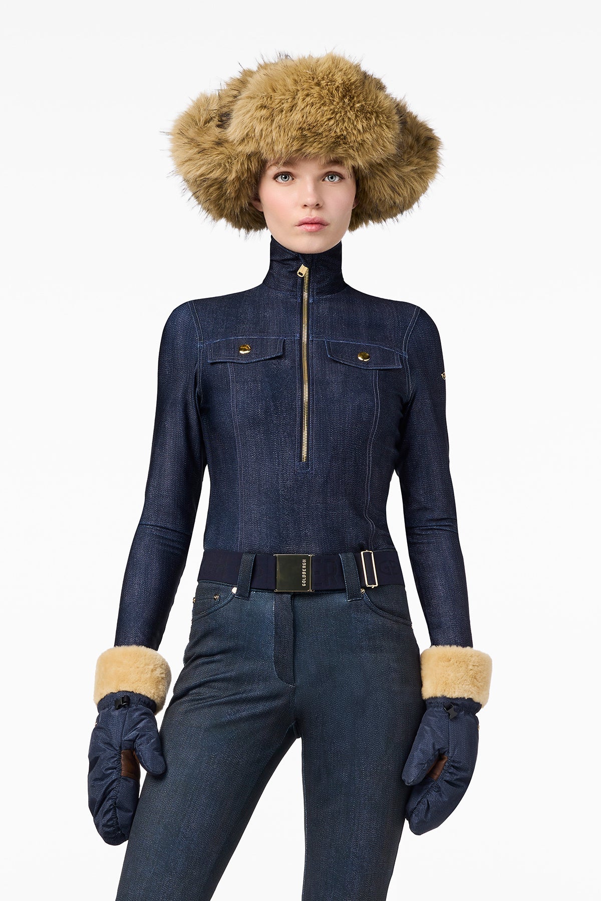 Goldbergh Damen Skipullover Yunnai Raw Denim 0050 raw denim Bild 4