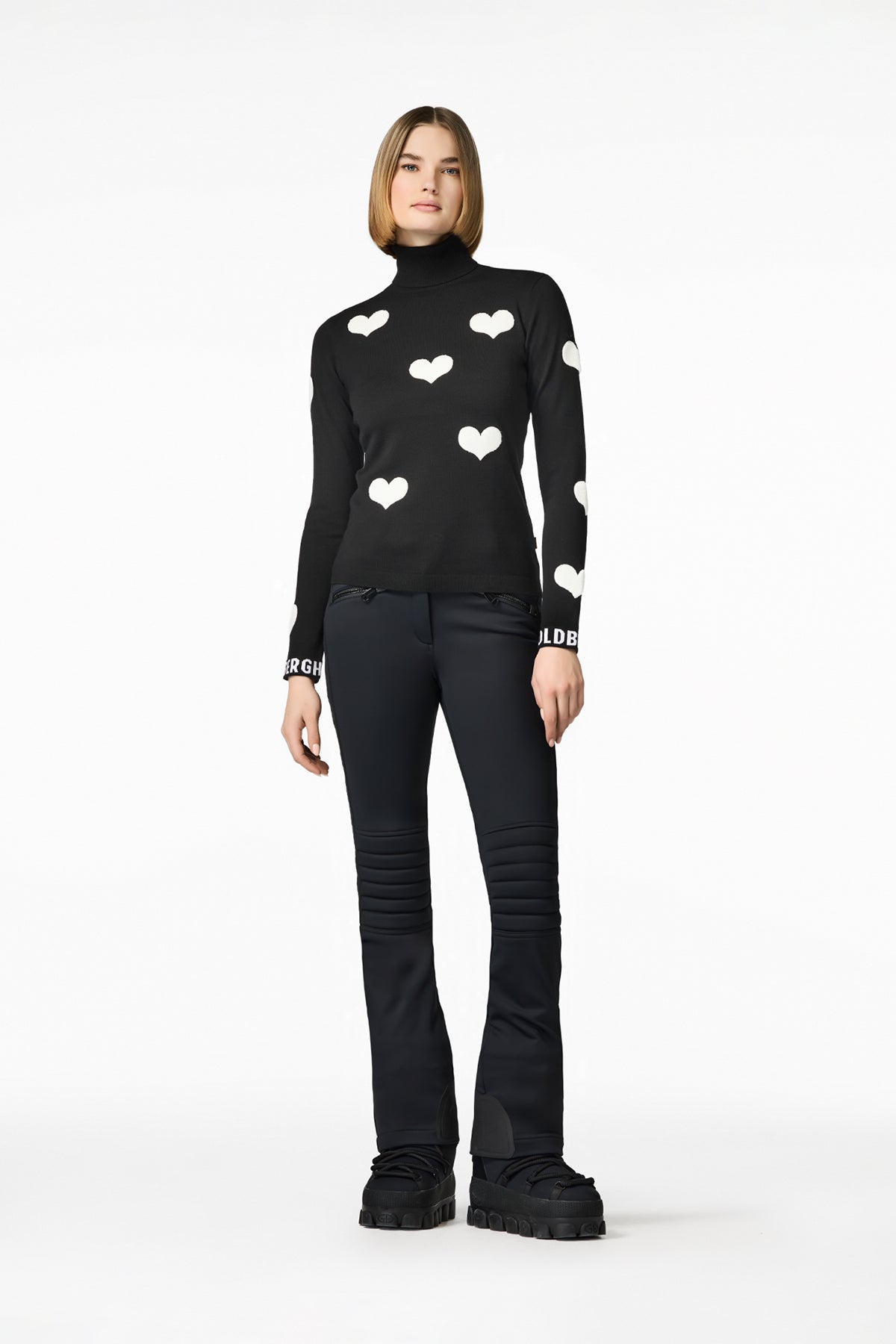 Goldbergh Damen Strickpullover Bacio Schwarz/Weiss SCHWARZ Bild 3