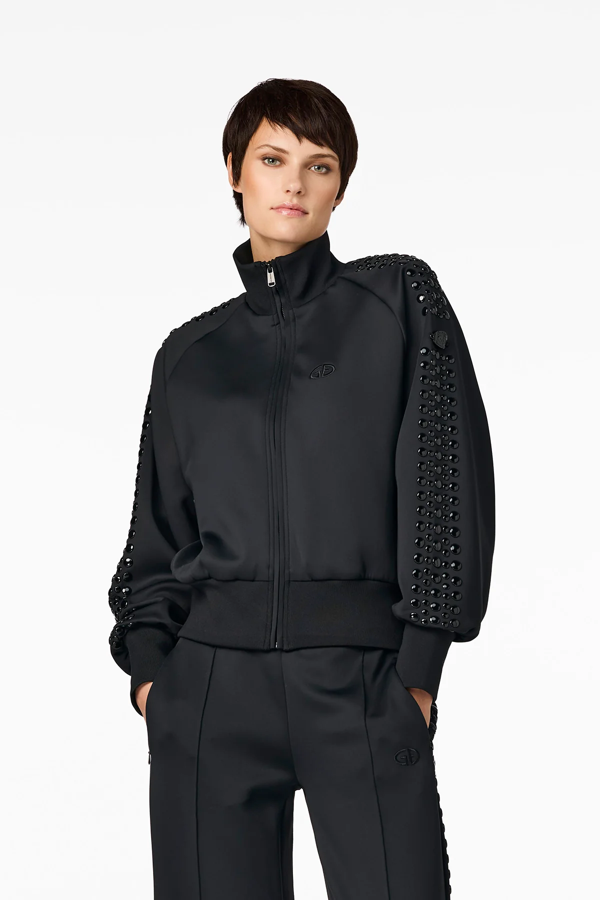 Goldbergh Damen Sweatjacke Dazz, Schwarz SCHWARZ Bild 2