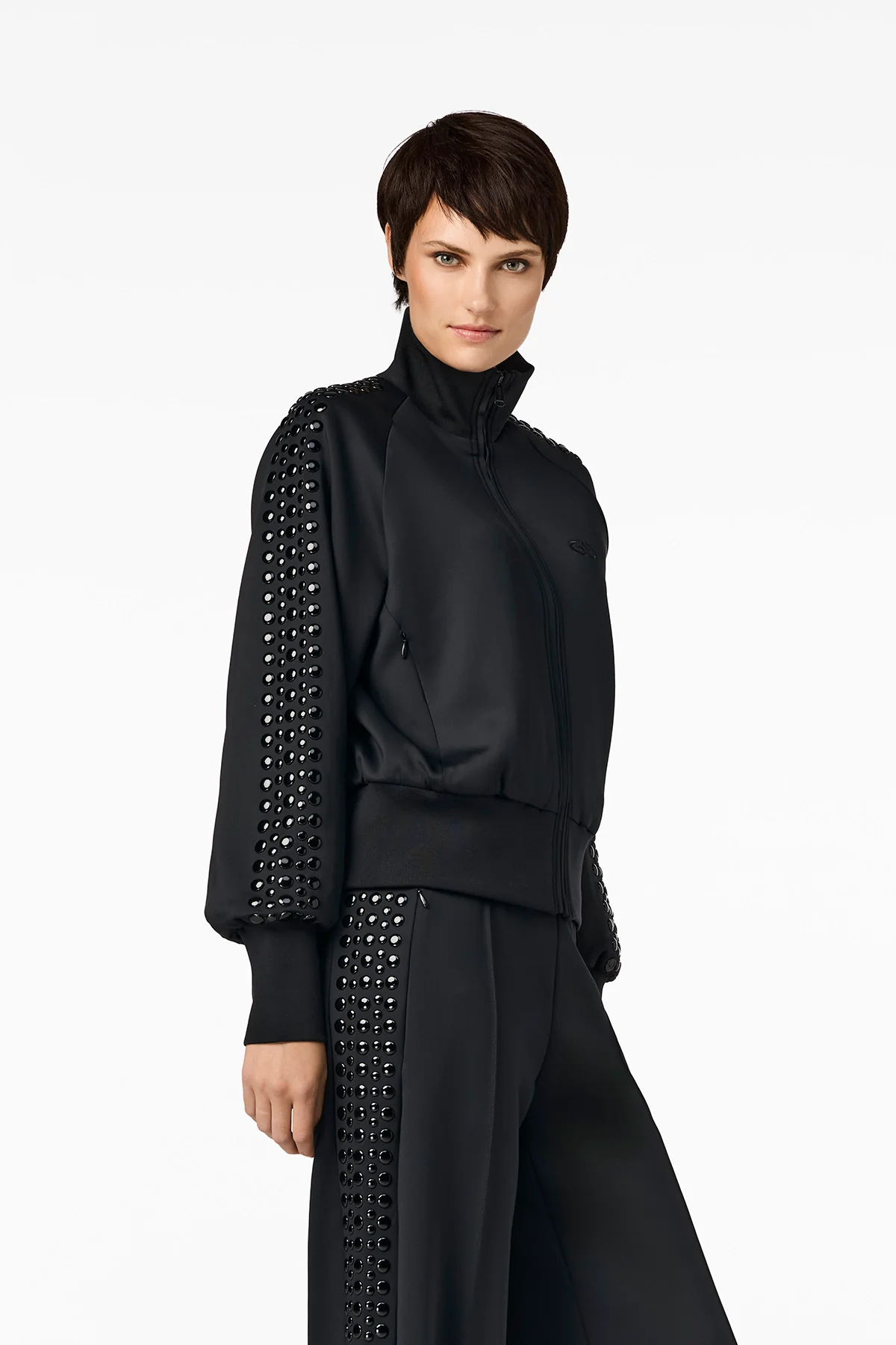 Goldbergh Damen Sweatjacke Dazz, Schwarz SCHWARZ Bild 3