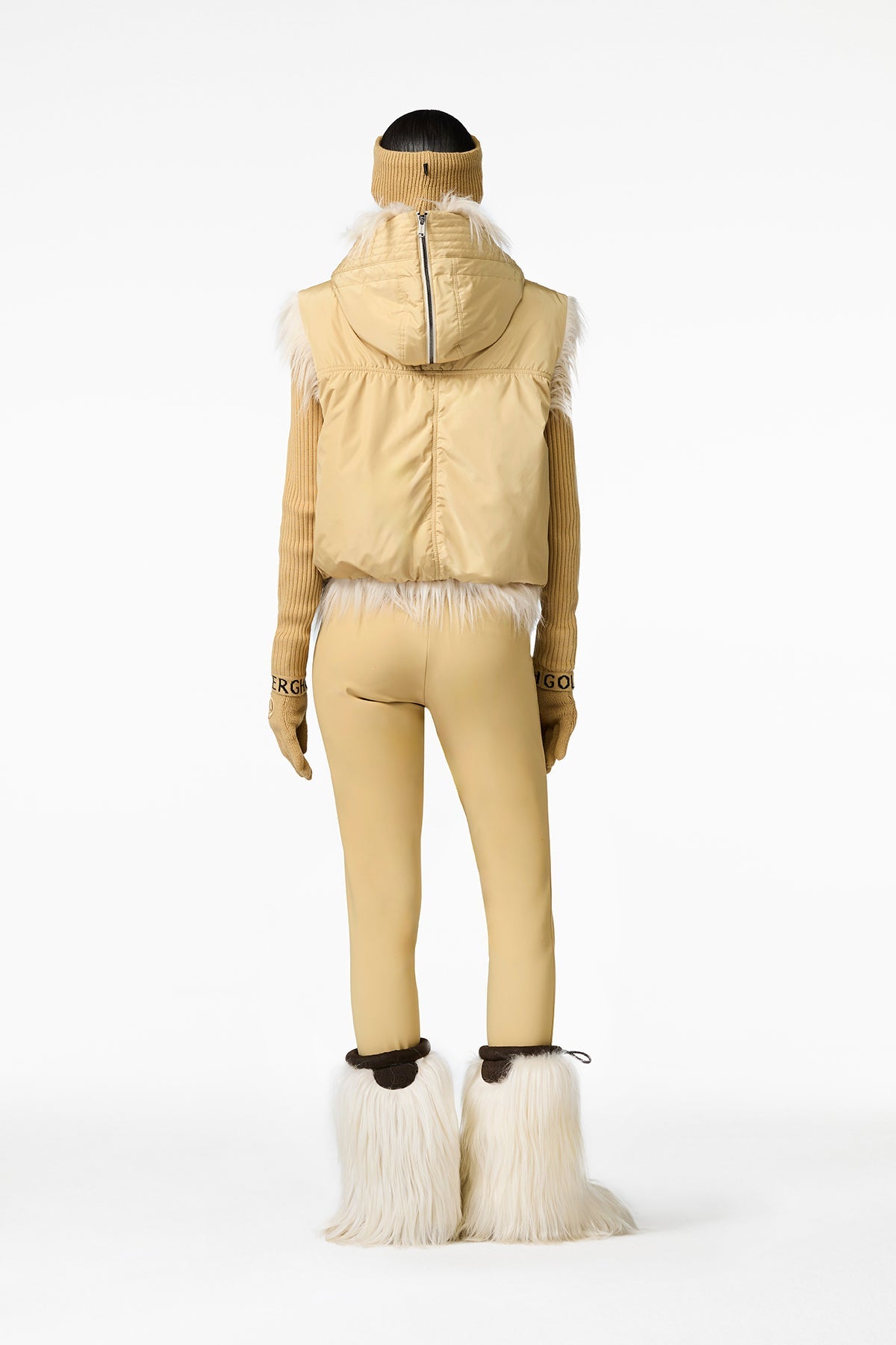 Goldbergh wendbare Damen Weste Yara Beige 7484 caramello Bild 5