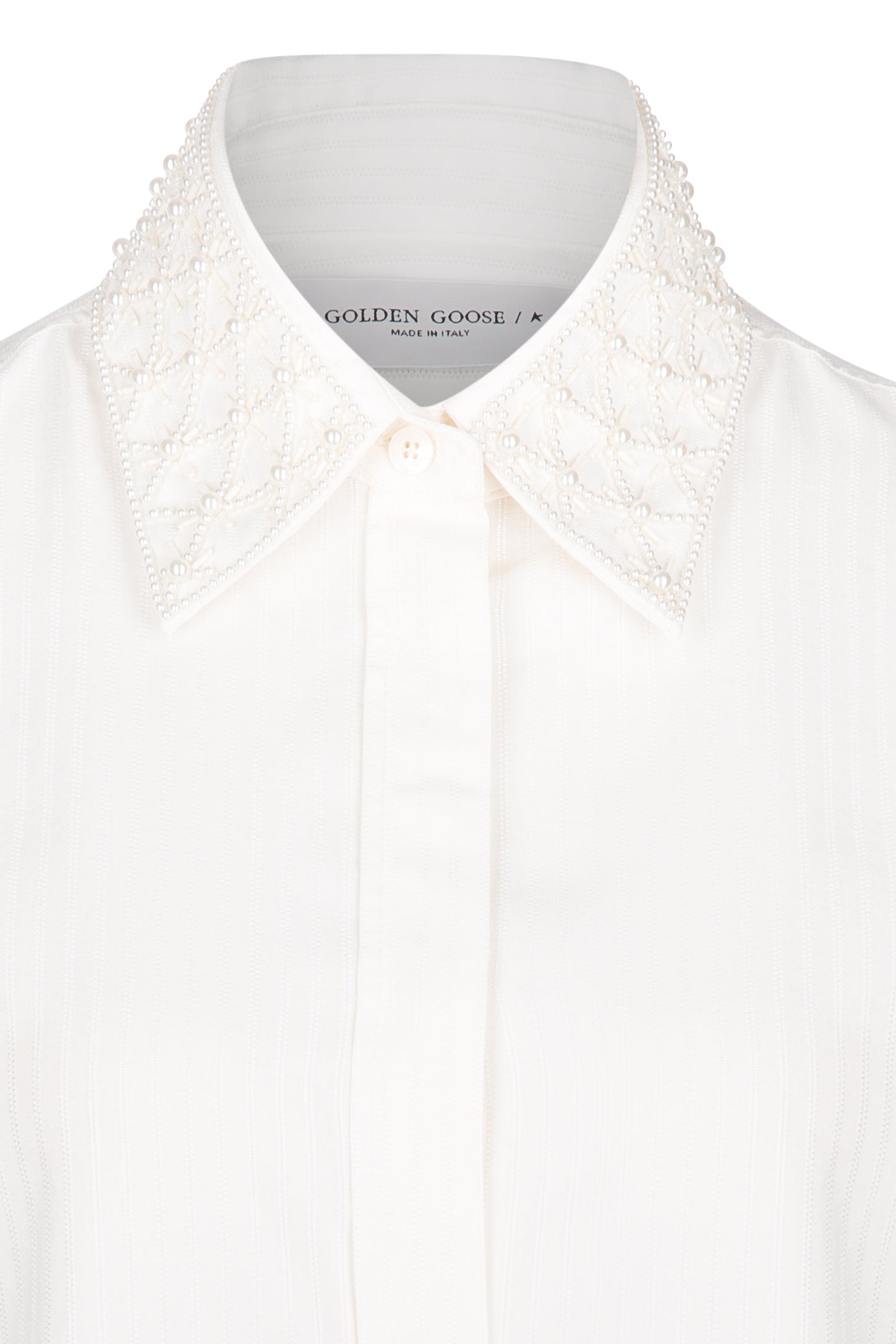 Golden Goose Damen Bluse Batilda Boyfriend Heritage Weiss WEISS Bild 3