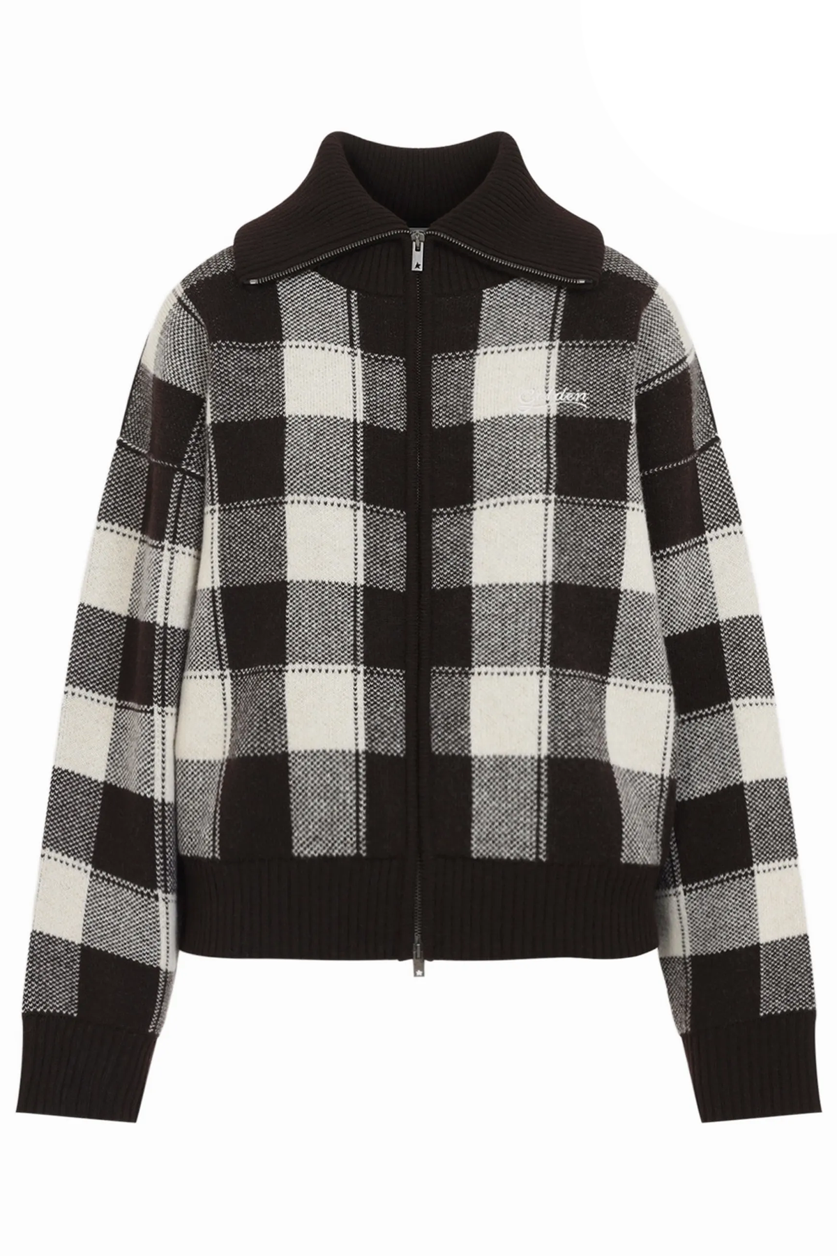 Golden Goose Damen Bomberjacke mit Checkmuster Afterdark/Oatmilk AFTERDARK/OATMILK 55818 Bild 1