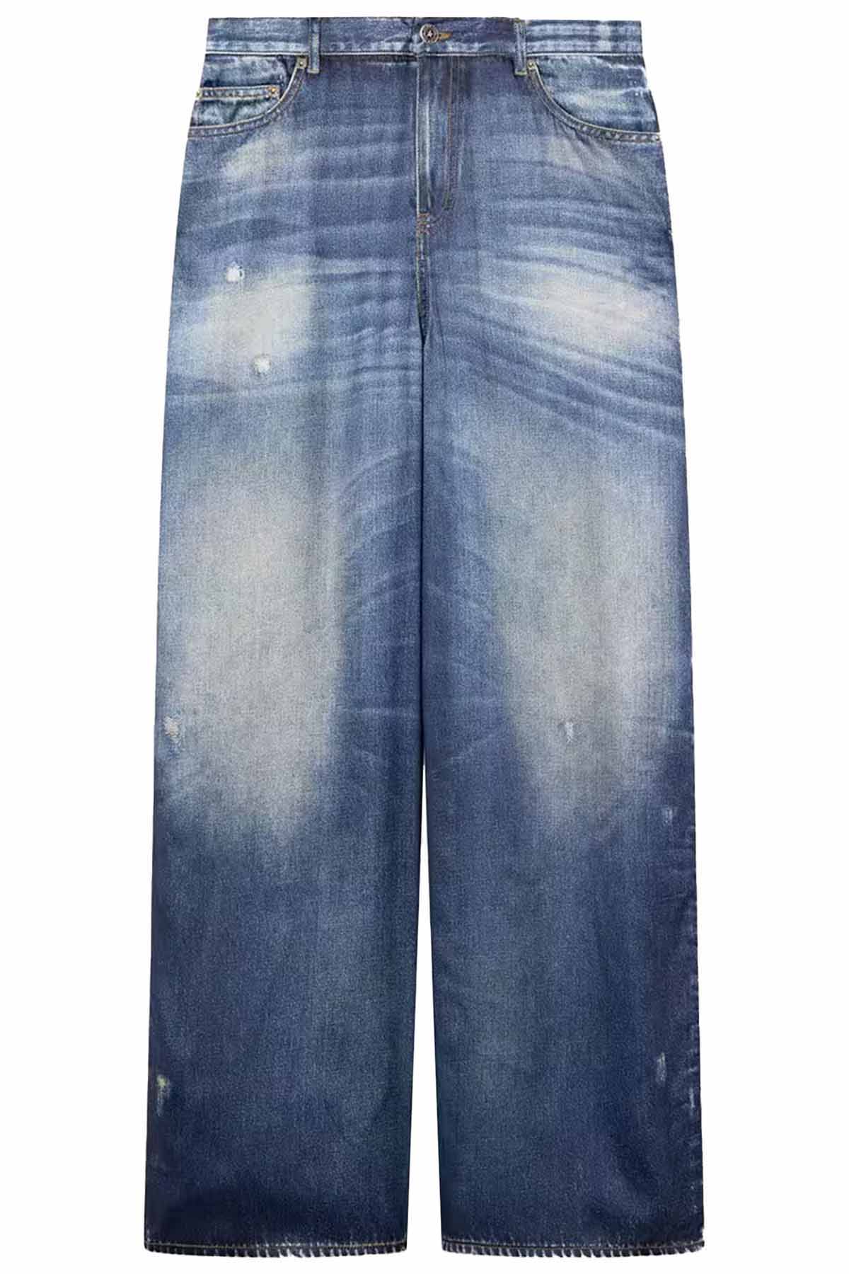 Golden Goose Damen Boyfriend-Hose in Denim Optik Blau BLAU Bild 1