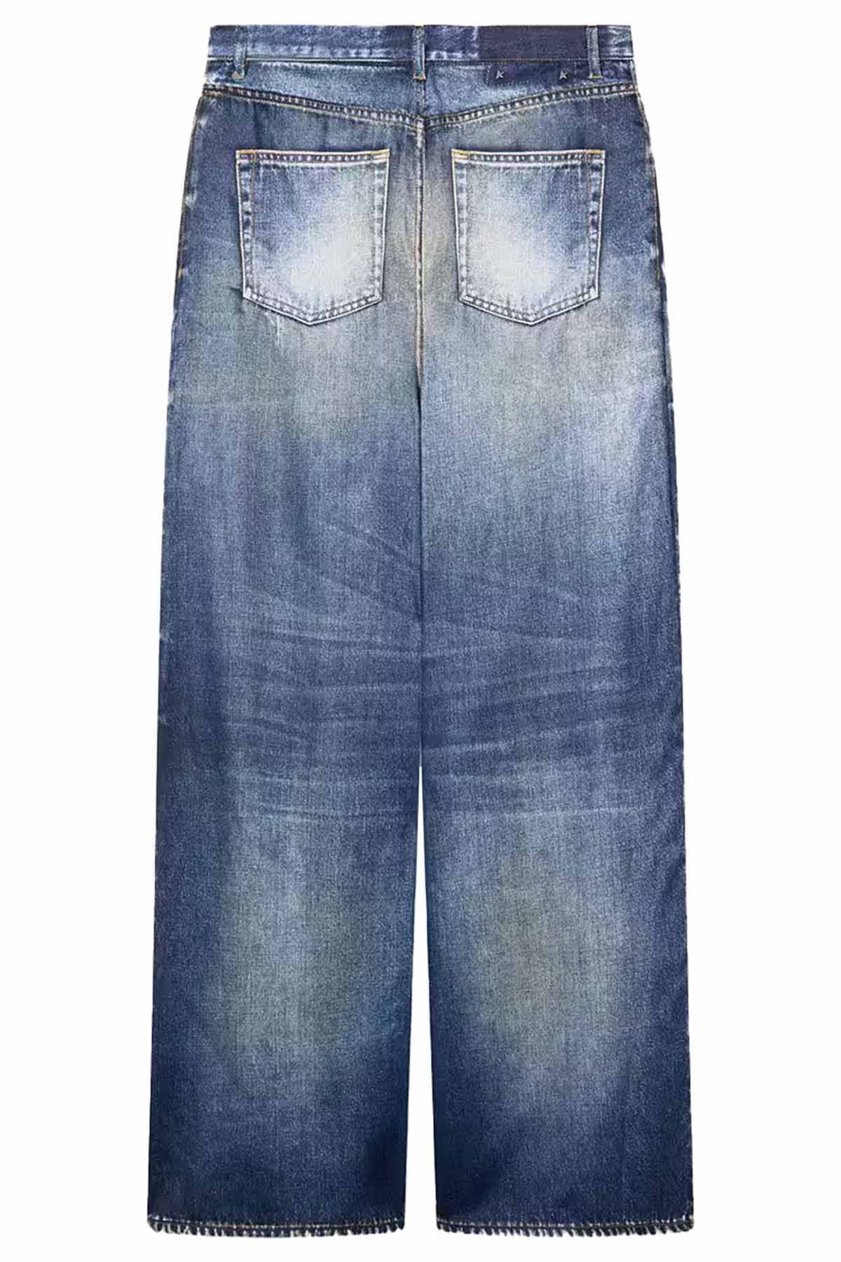 Golden Goose Damen Boyfriend-Hose in Denim Optik Blau BLAU Bild 2