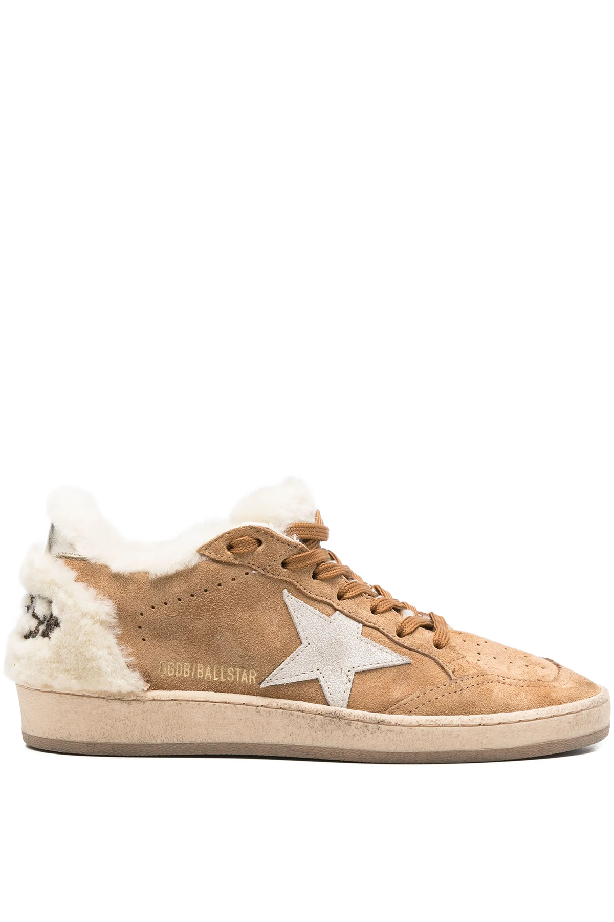 Golden Goose Damen Sneaker Ball Star Shearling Cognac/Beige/Silver COGNAC/BEIGE/SILVER 55672 Bild 1