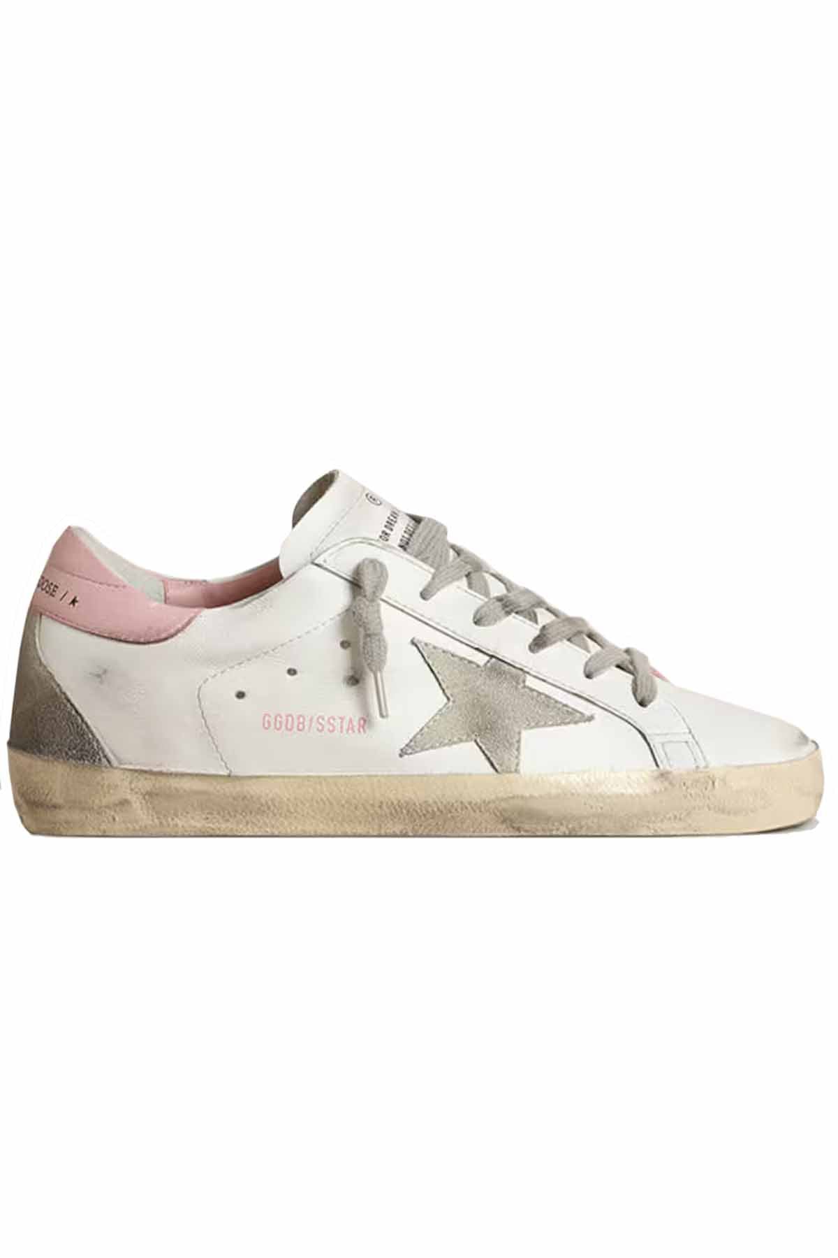 Golden Goose Damen Sneaker Super Star White/Ice/Light Pink WEISS Bild 1