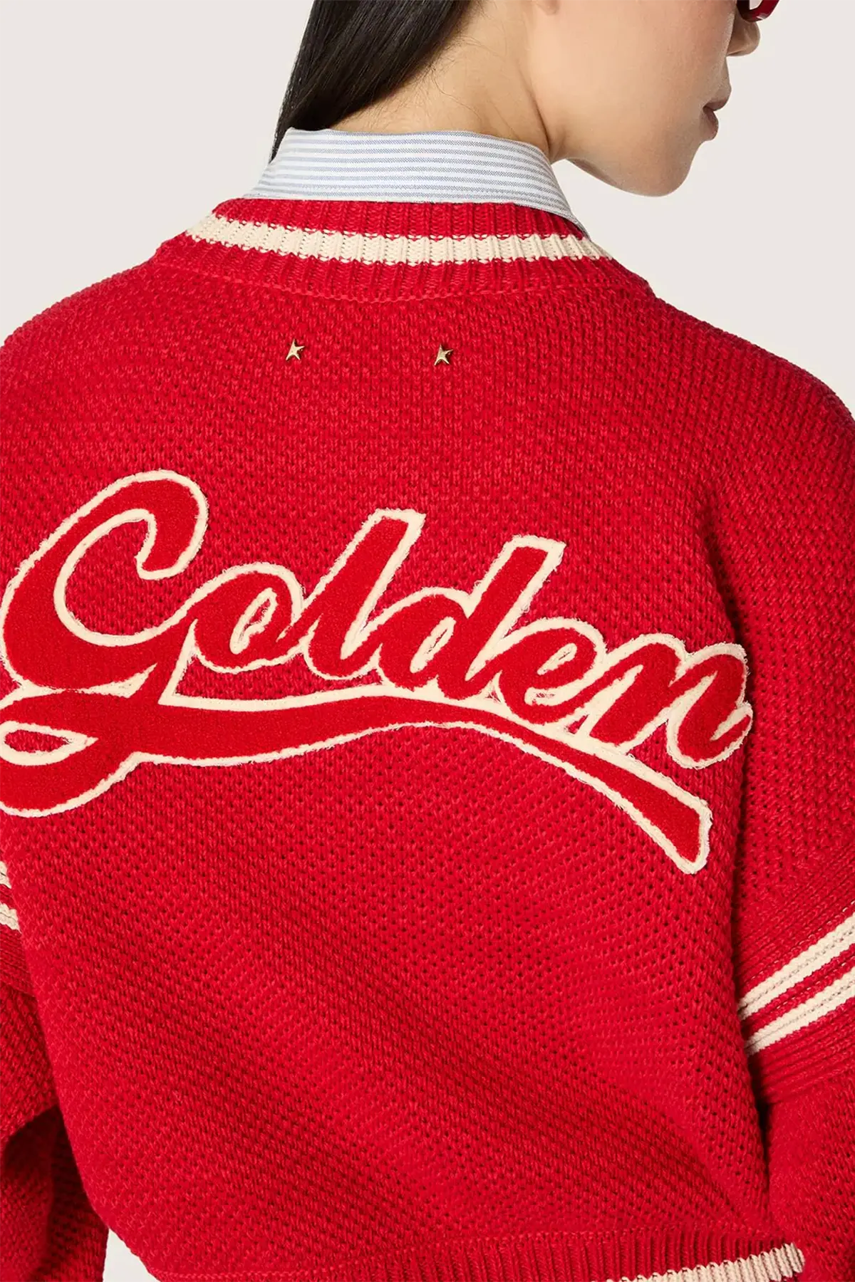 Golden Goose Damen Strickpullover Tomato Red ROT Bild 4