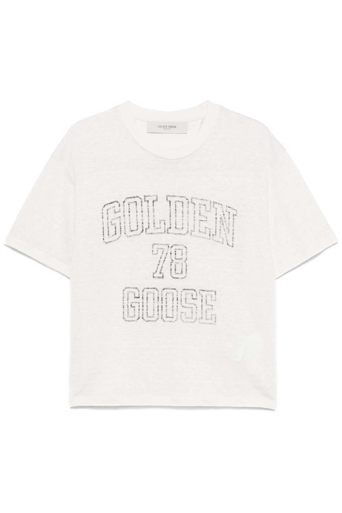 Golden Goose Damen T-Shirt mit Logo-Print Weiss WEISS Bild 1