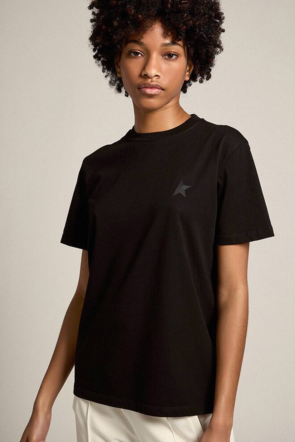 Golden Goose Damen T-Shirt Small Star Schwarz SCHWARZ Bild 2