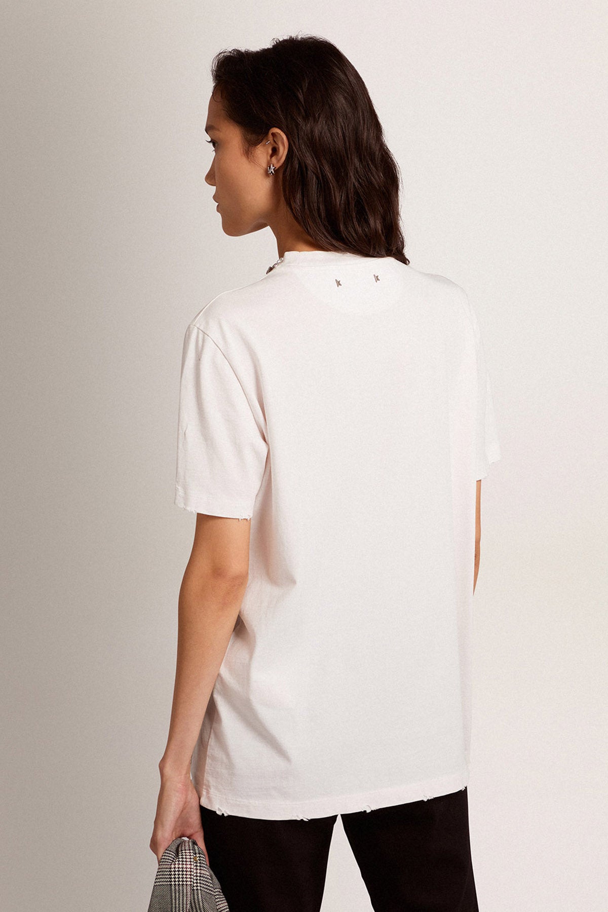Golden Goose Damen T-Shirt Weiss NATUR-WEISS Bild 3
