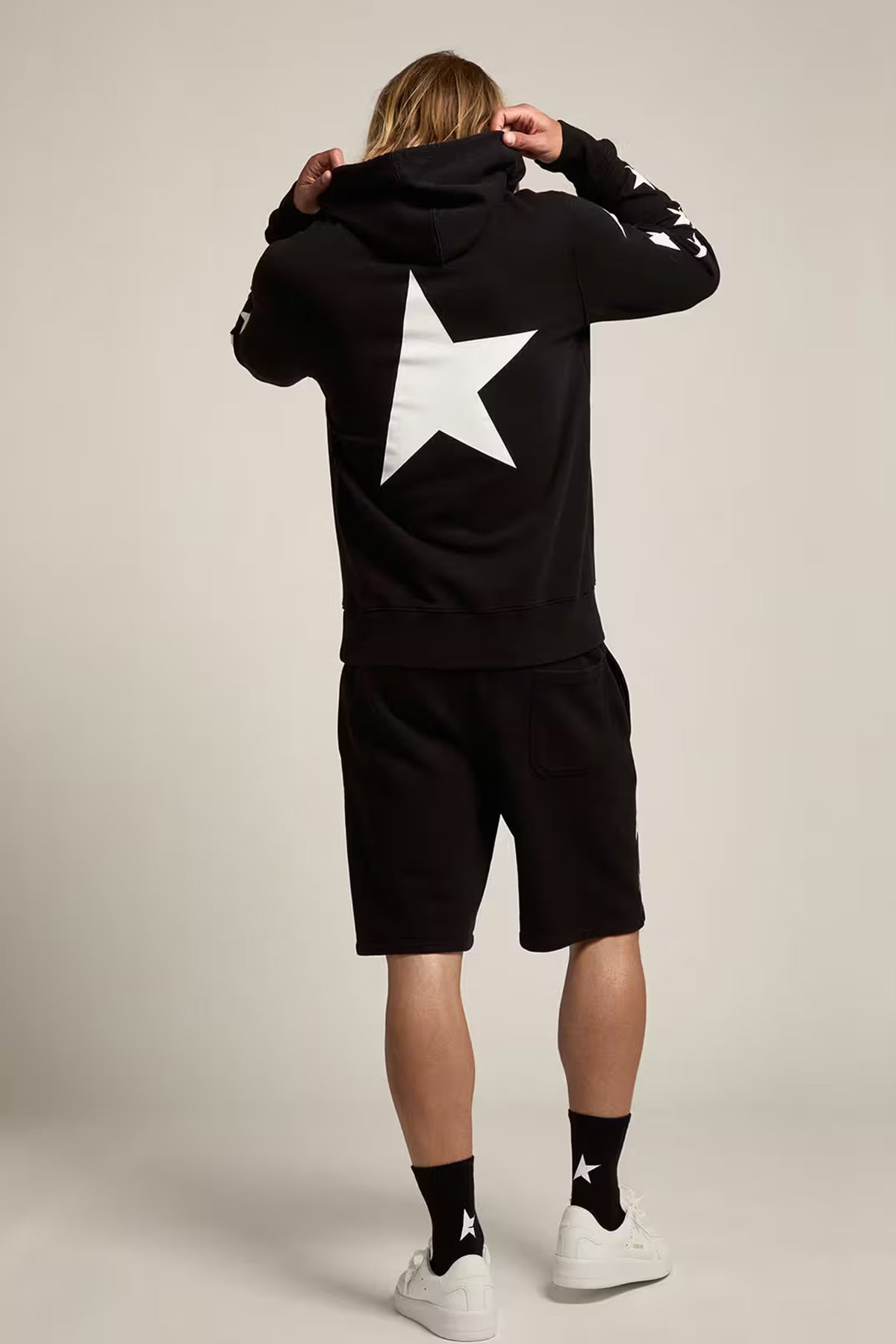 Golden Goose Herren Hoodie Alighiero Schwarz SCHWARZ Bild 4