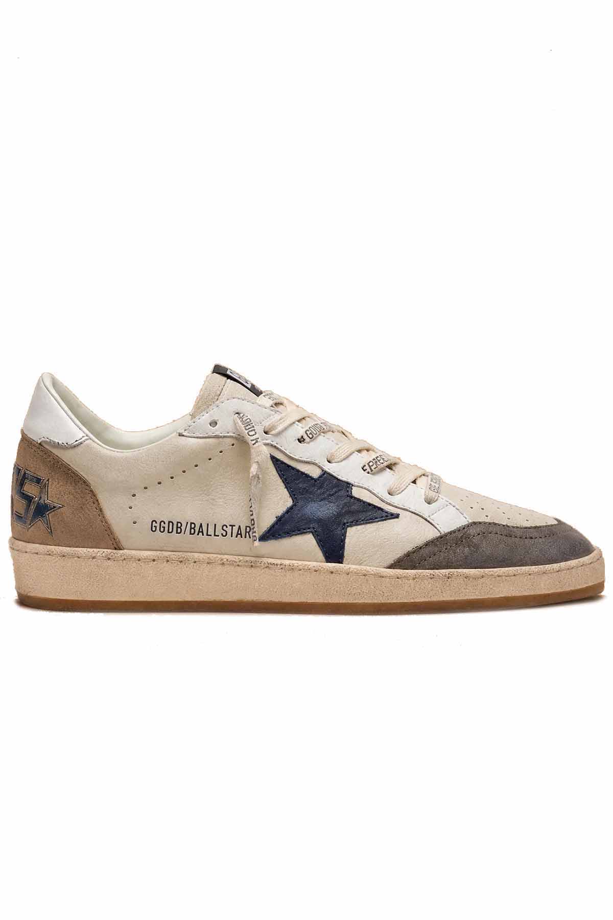 Golden Goose Herren Sneaker Ball Star Cream/White/Light Grey/Marble/Blue CREAM/WHITE/LIGHT GREY/MARBLE/BLUE 83406 Bild 1