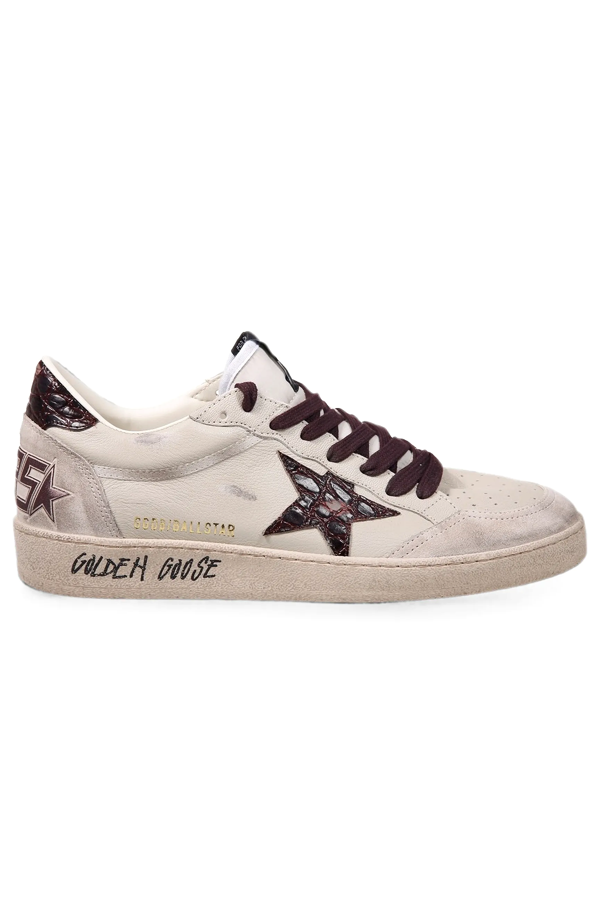 Golden Goose Herren Sneaker Ball Star Cream/Grey/Beige/Burgundy CREAM/GREY/BEIGE/BURGUNDY 15985 Bild 1