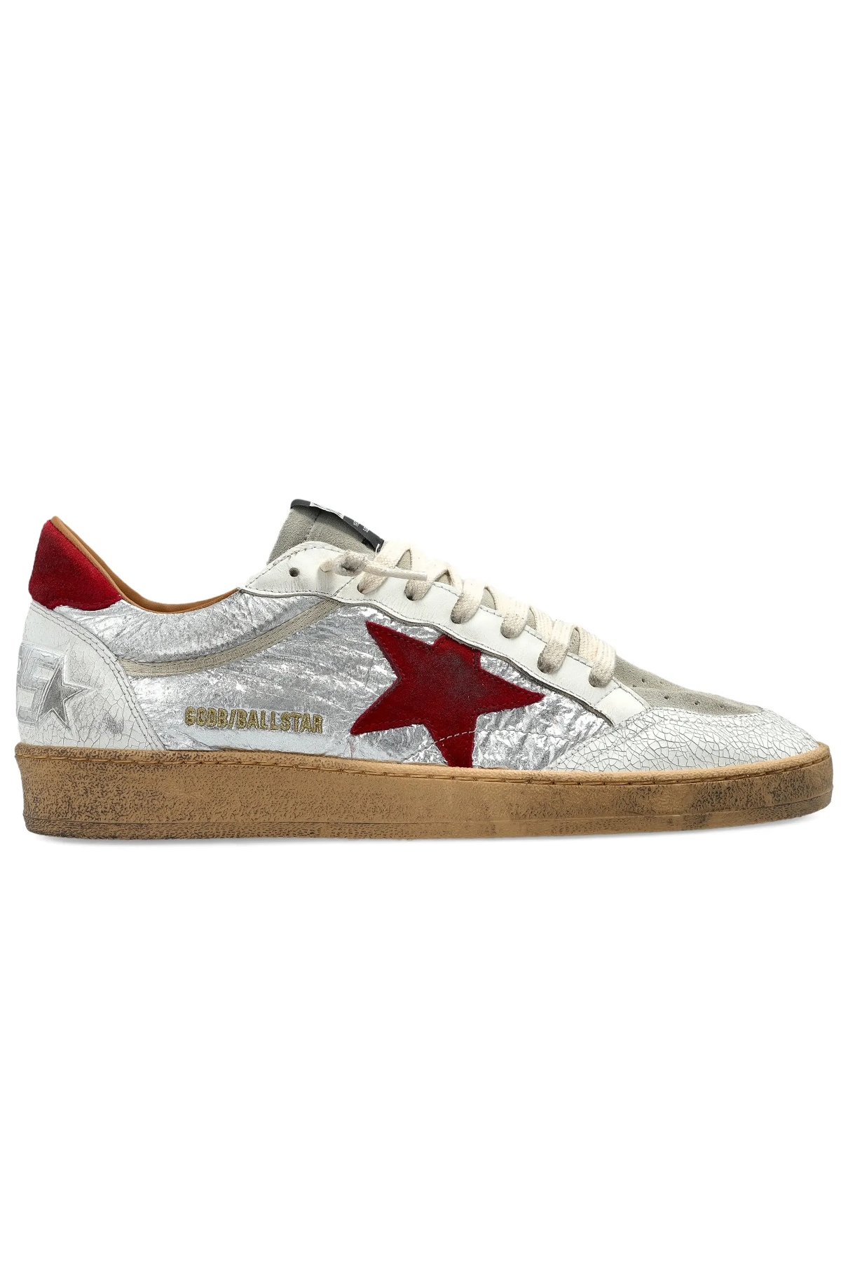 Golden Goose Herren Sneaker Ball Star Silver/Grey/White/Red SILBER Bild 1