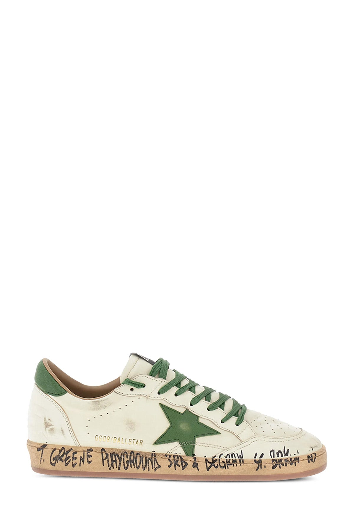 Golden Goose Herren Sneaker Ball Star Weiss/Grün WHITE/GREEN 10502 Bild 1