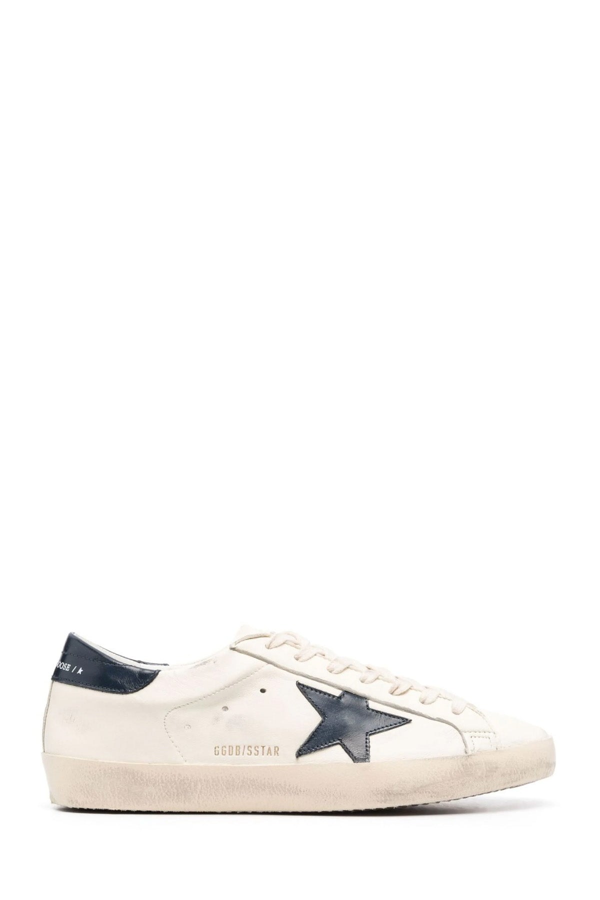 Golden Goose Herren Sneaker Super Star Beige/Nachtblau WEISS Bild 1