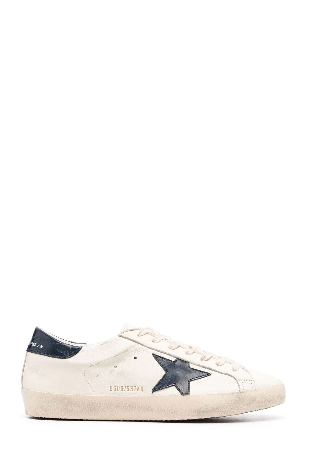 Golden Goose Herren Sneaker Super Star Beige/Nachtblau WEISS Bild 1