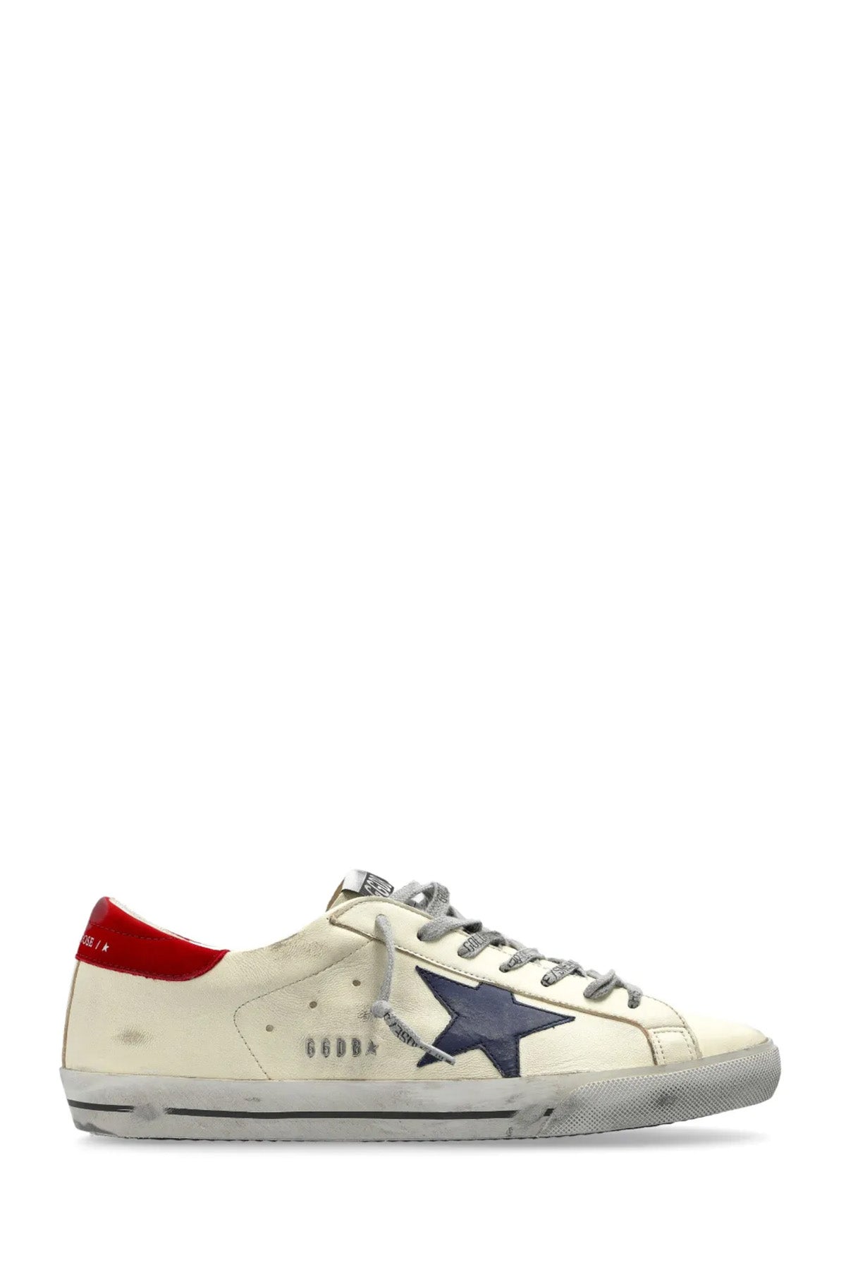 Golden Goose Herren Sneaker Super Star Weiss/Blau/Rot WEISS Bild 1