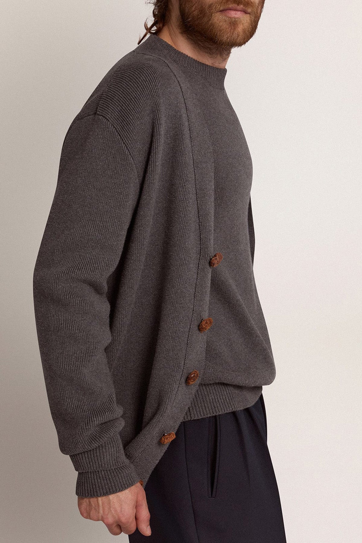 Golden Goose Herren Strickjacke Darryl Dunkelgrau GRAU Bild 4