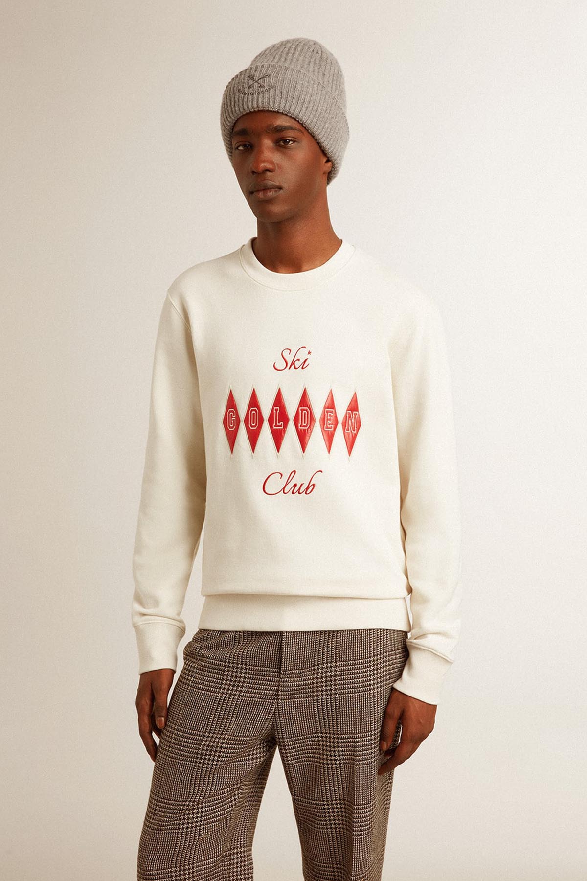 Golden Goose Herren Sweatpullover Natur Weiss WEISS Bild 2