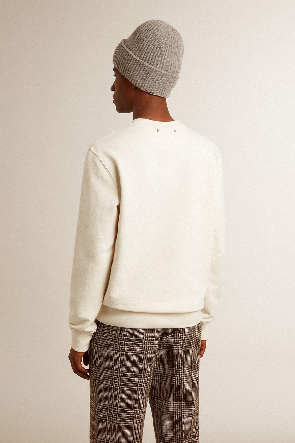 Golden Goose Herren Sweatpullover Natur Weiss WEISS Bild 4