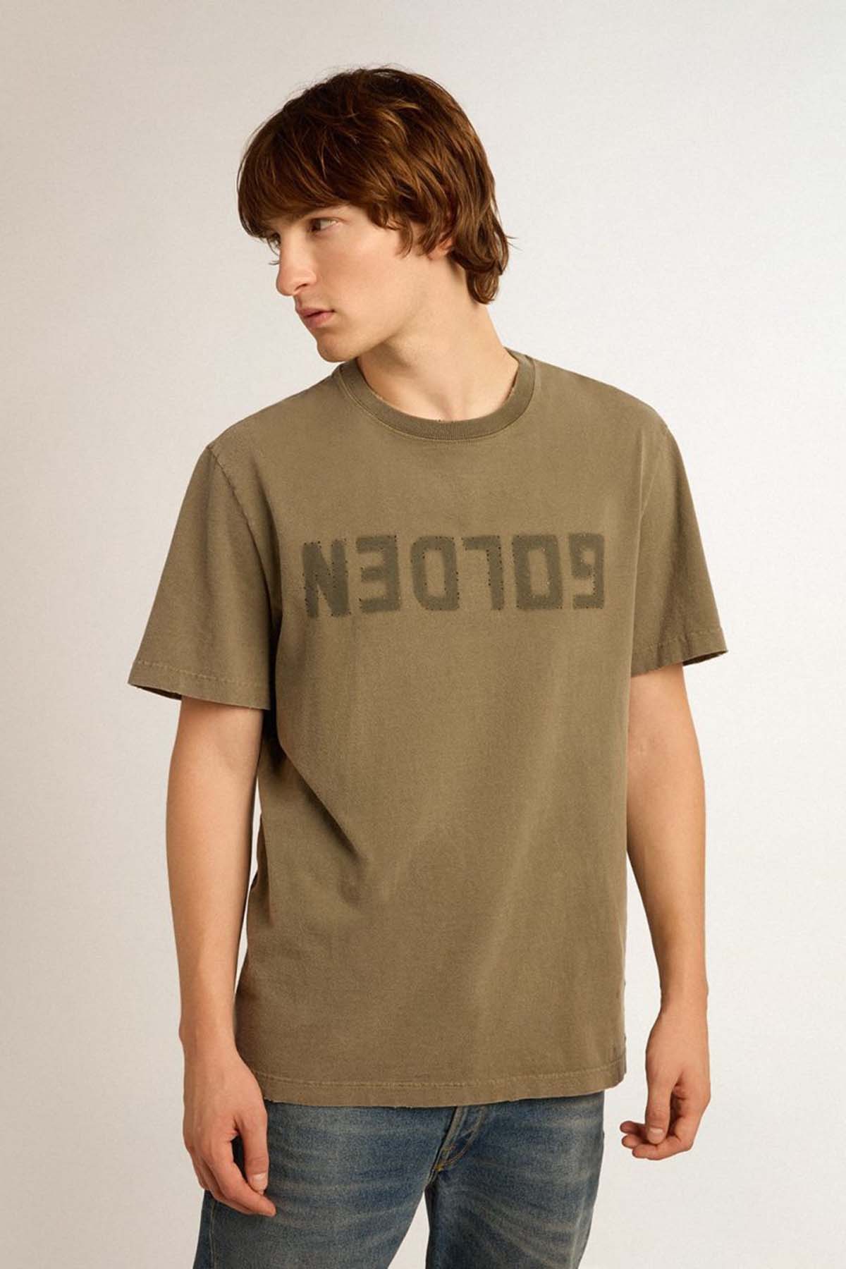 Golden Goose Herren T-Shirt Olive OLIVE Bild 3