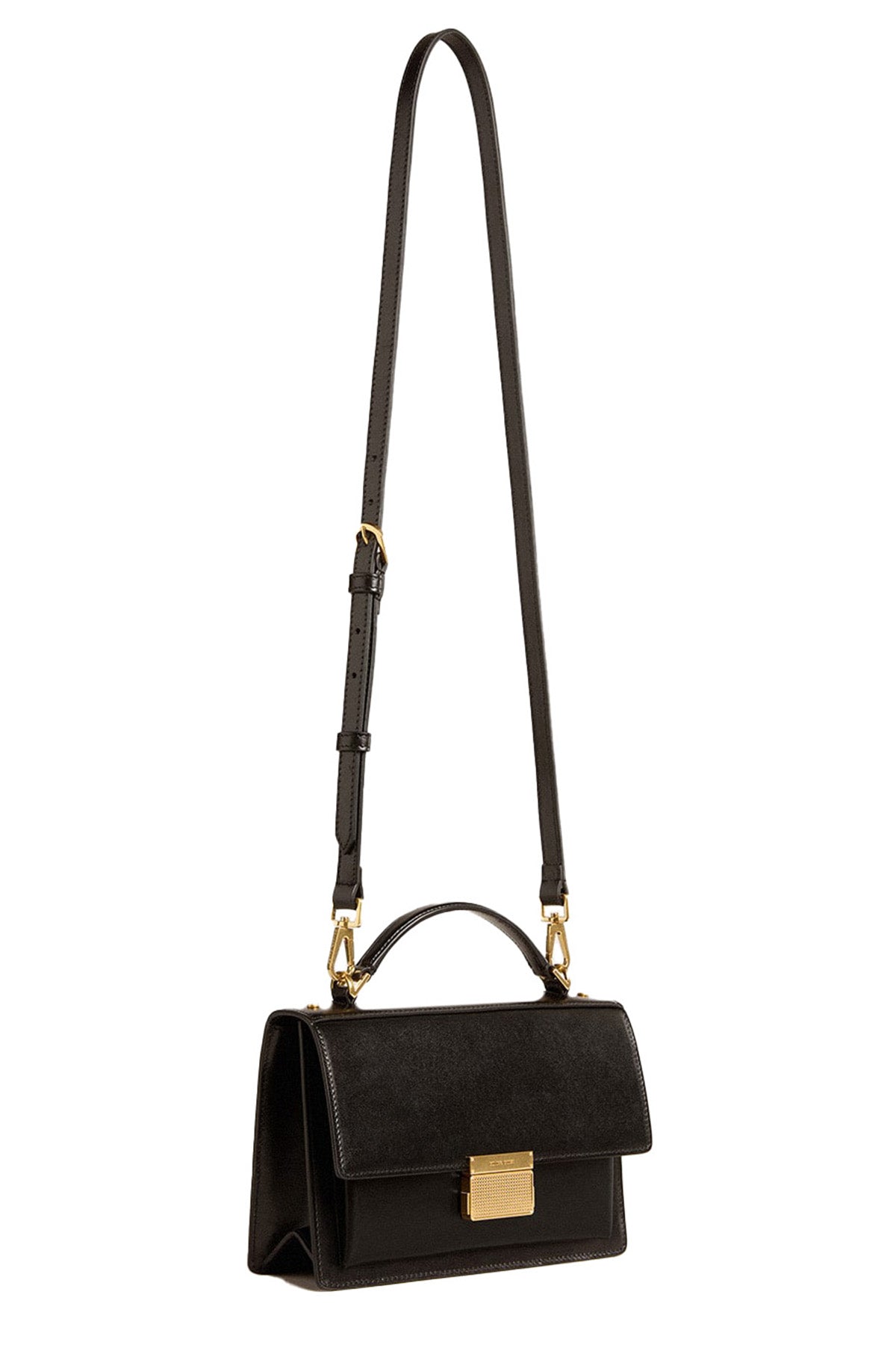 Golden Goose Umhängetasche VENEZIA BAG PALMELLATO LEATHER BODY GOLD METAL DETAILS Schwarz SCHWARZ SCHWARZ Bild 4