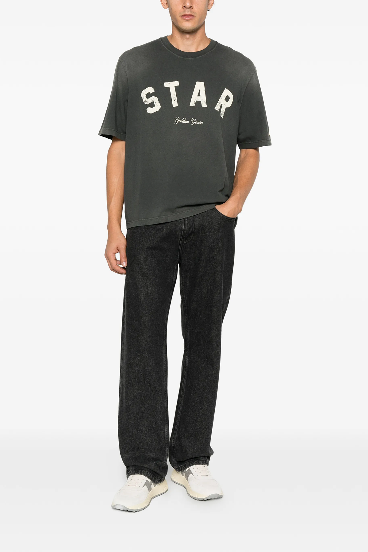 Golden Goose Unisex Relaxed Fit T-Shirt Star Charcoal CHARCOAL 60666 Bild 2
