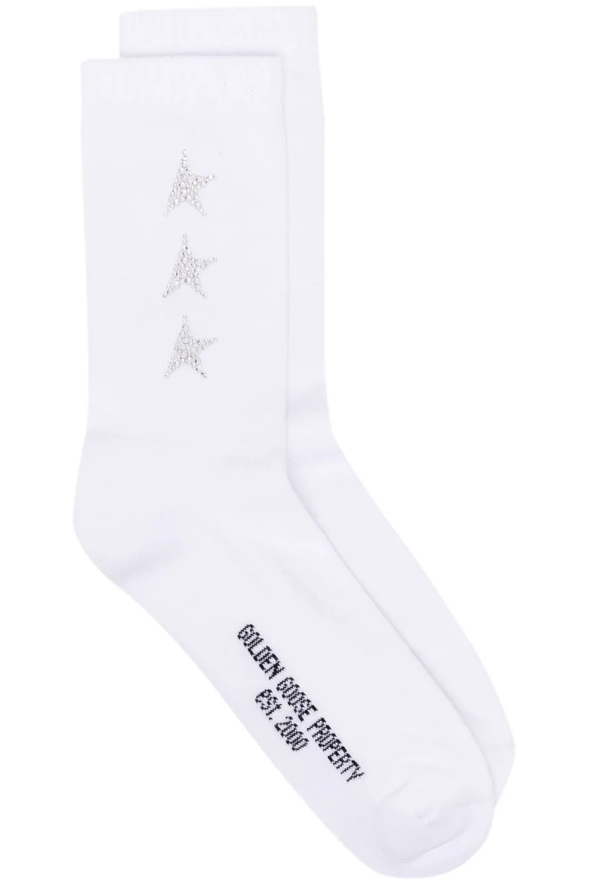 Golden Goose Unisex Socken mit Stern Print Weiss WEISS Bild 1