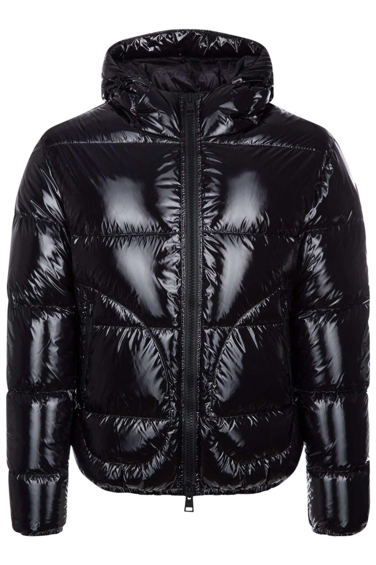 Herno Herren Bomberjacke aus Gloss Schwarz SCHWARZ Bild 1